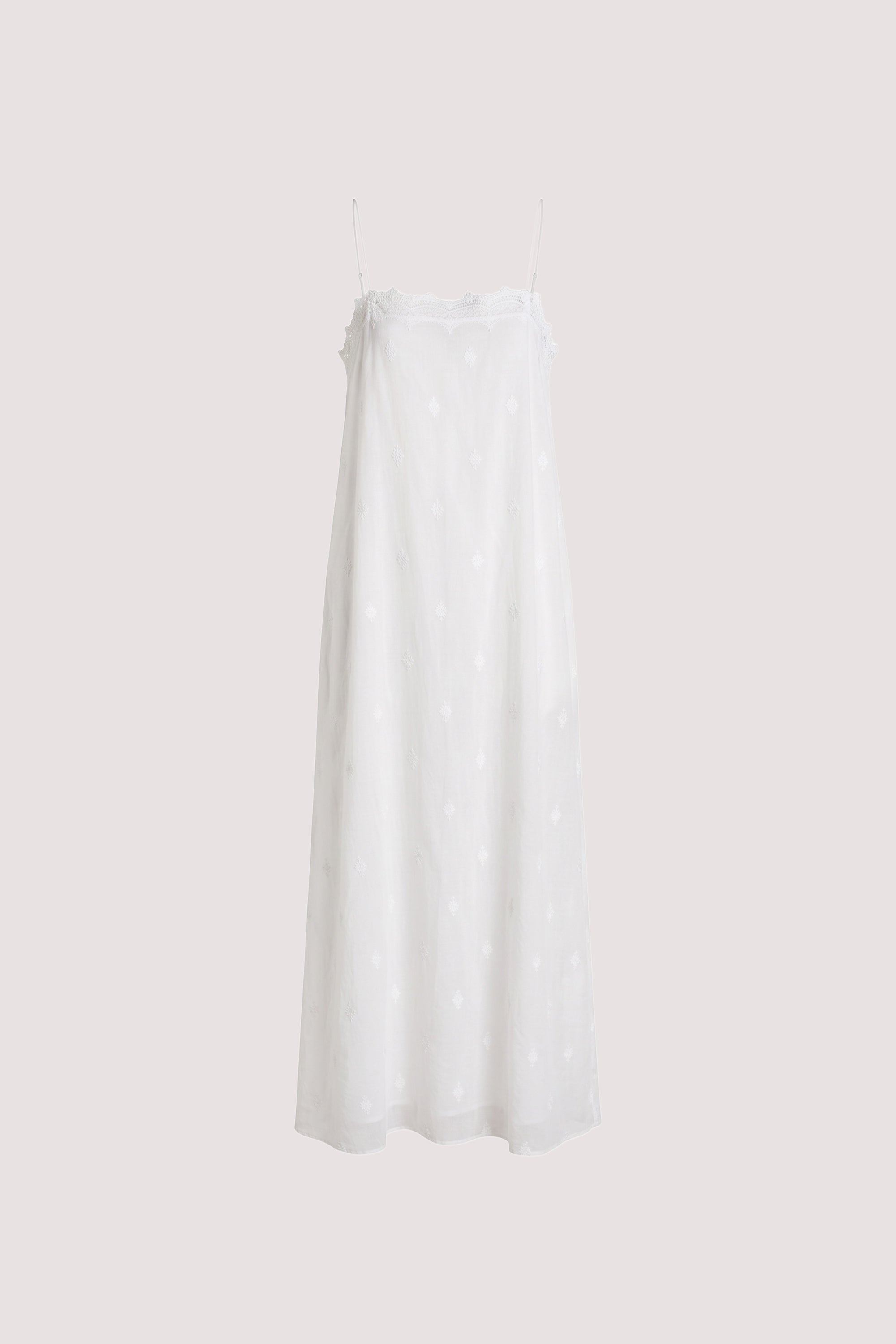 SIERRA WHITE COTTON MIDI DRESS - PRE ORDER