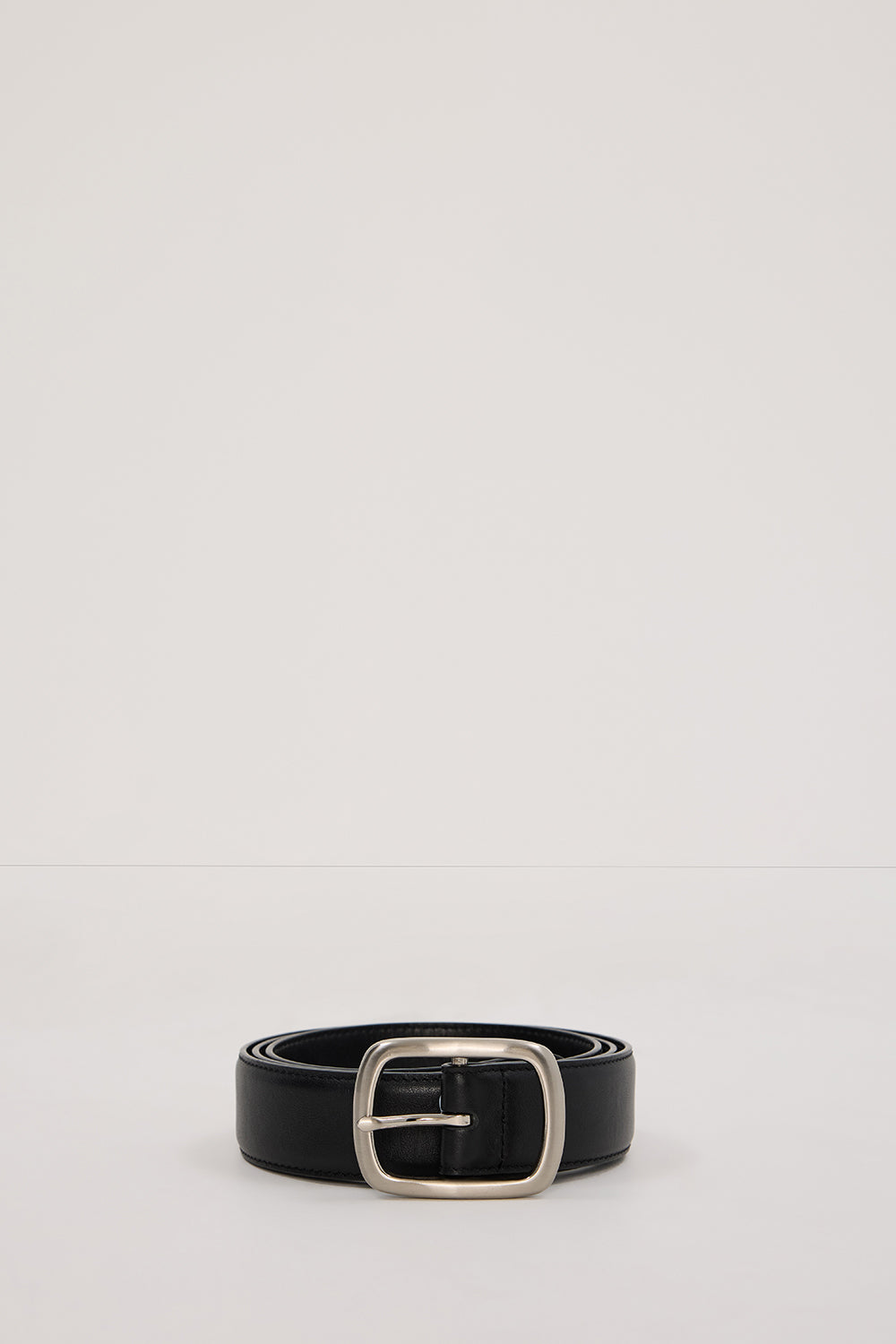 BRADFORD SILVER LEATHER BELT