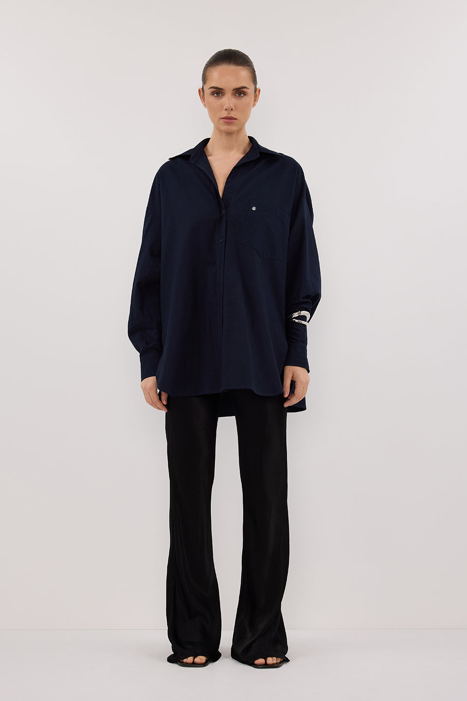 RHEA INK OVERSIZED COTTON SHIRT