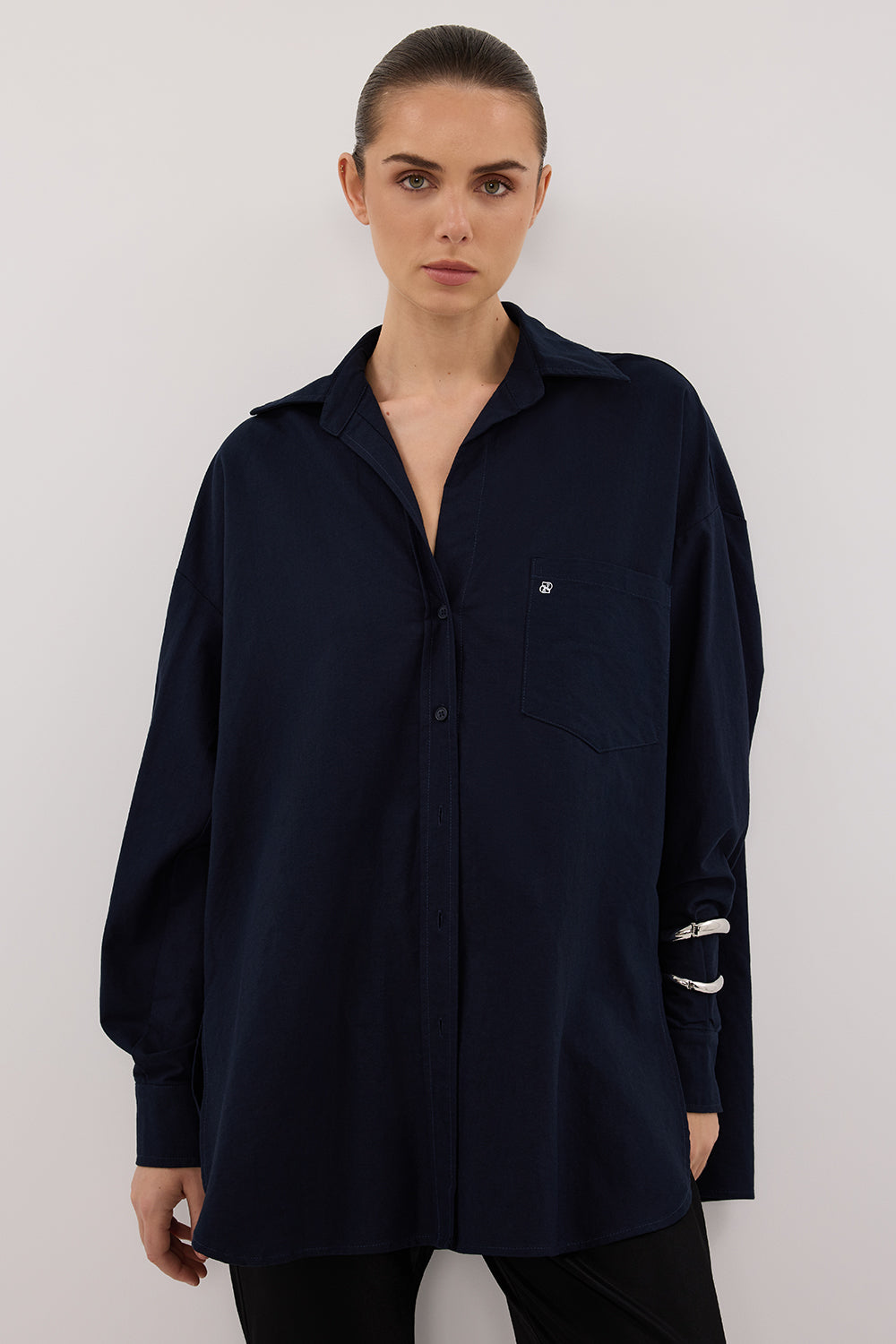 RHEA INK OVERSIZED COTTON SHIRT