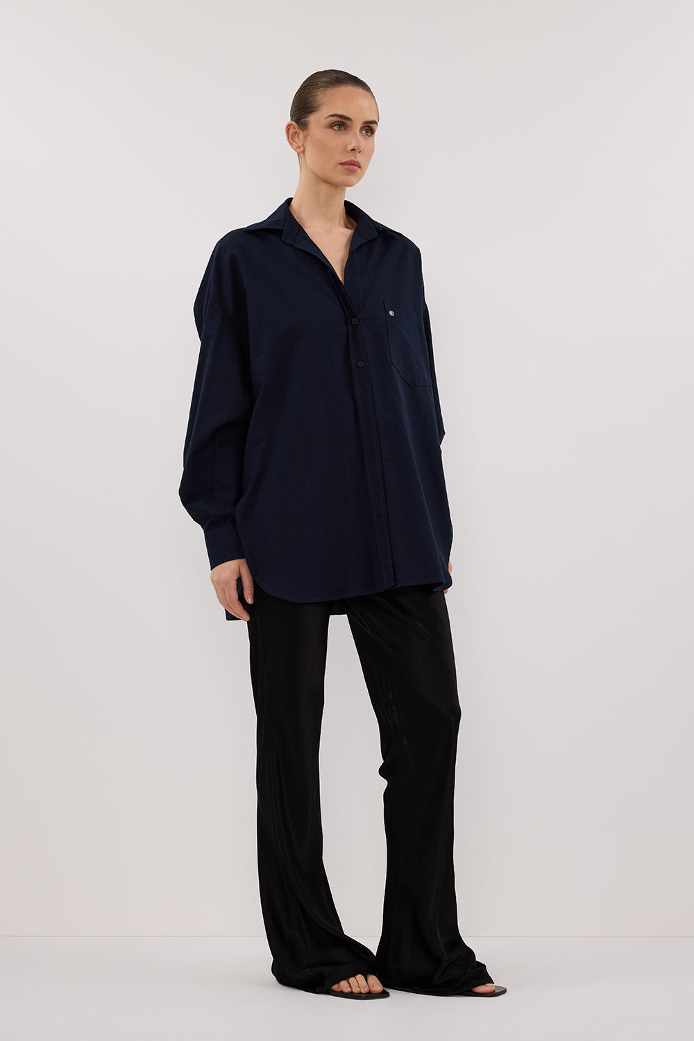 RHEA INK OVERSIZED COTTON SHIRT