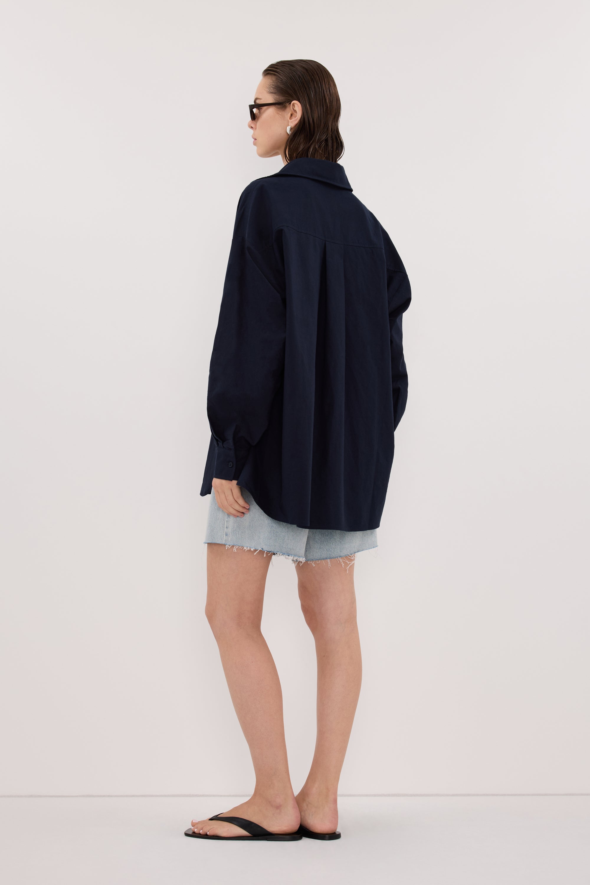 RHEA INK OVERSIZED COTTON SHIRT
