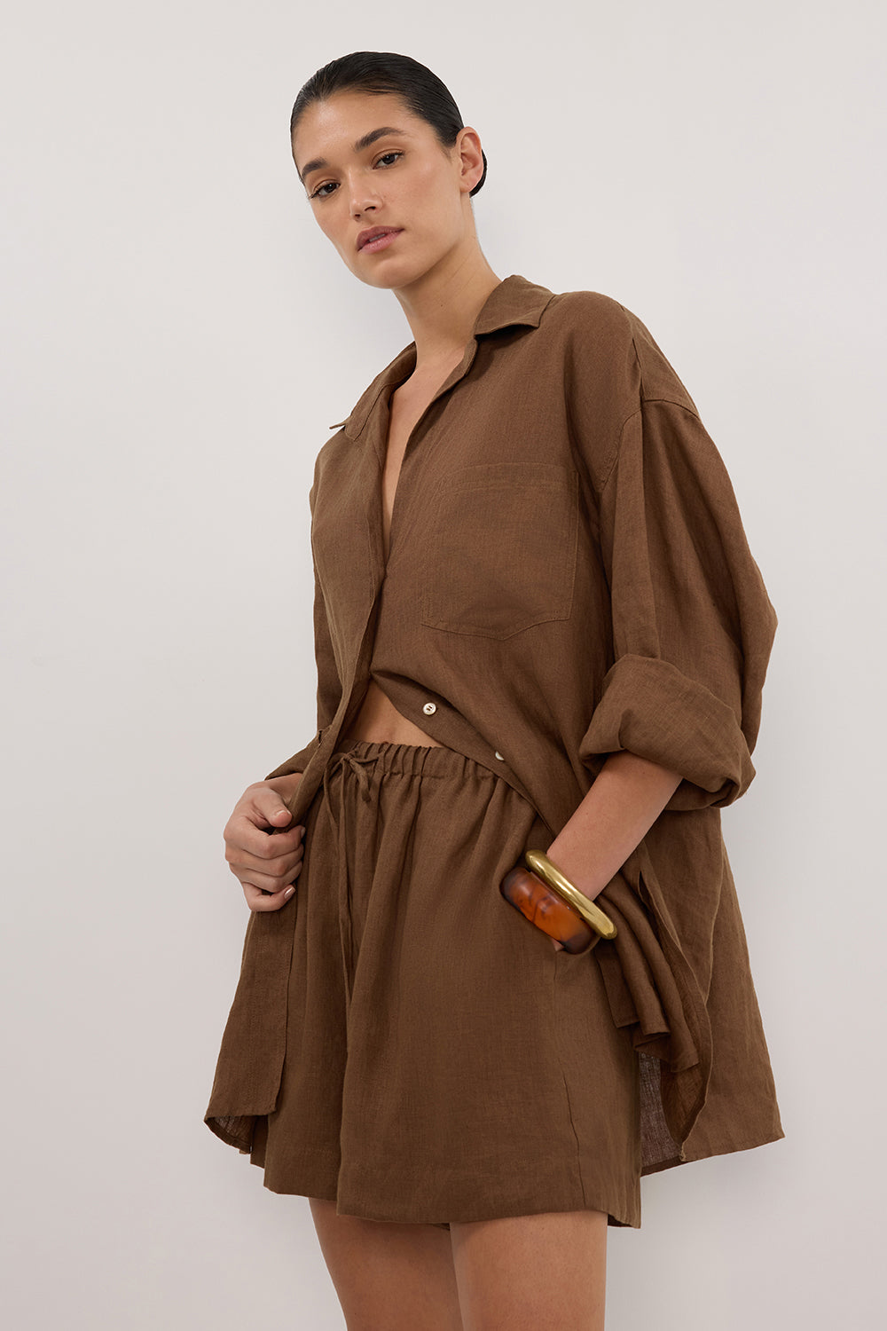 LUNE FONDANT LINEN SHIRT LUNE FONDANT LINEN SHIRT