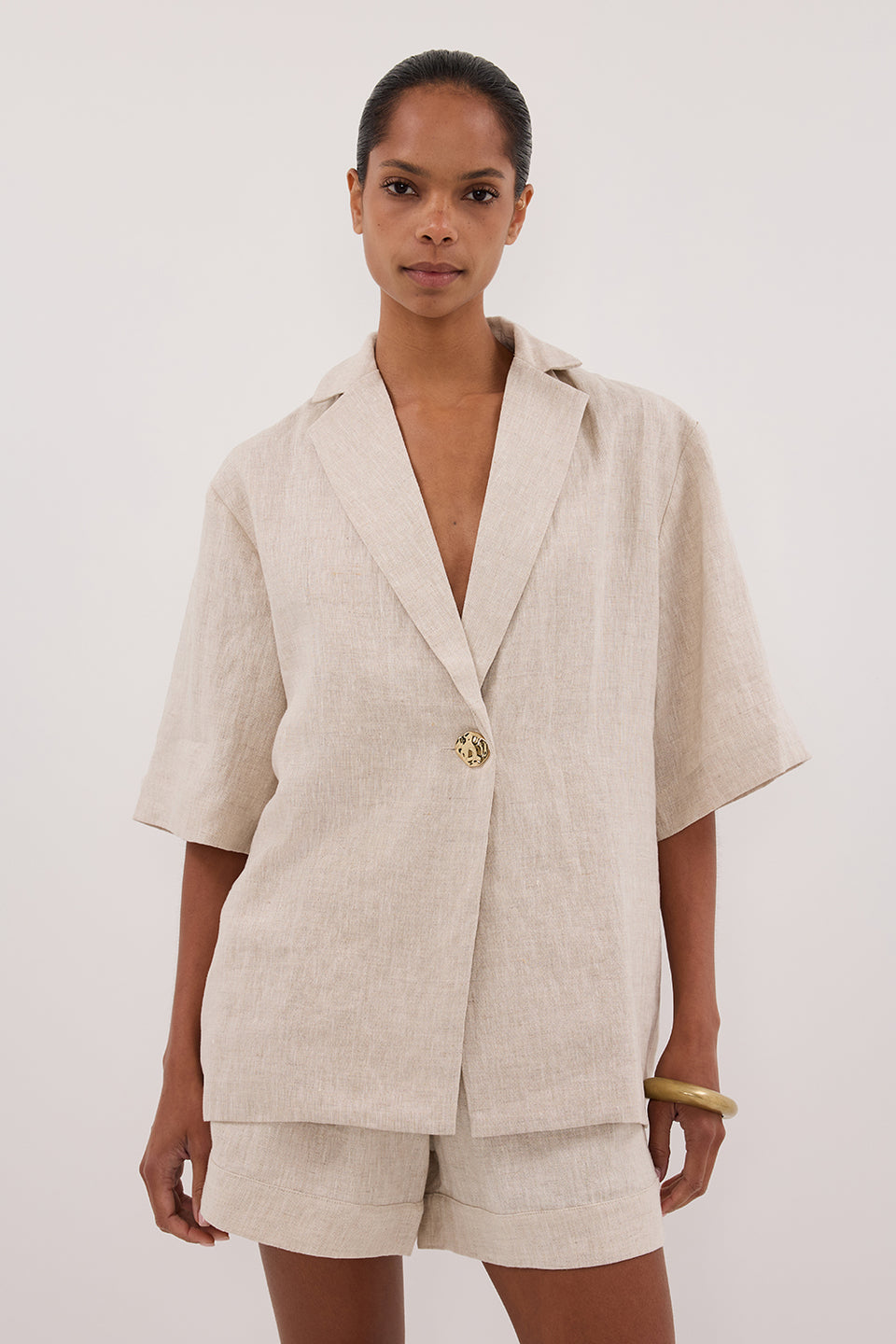 NALA NATURAL LINEN RESORT SHIRT