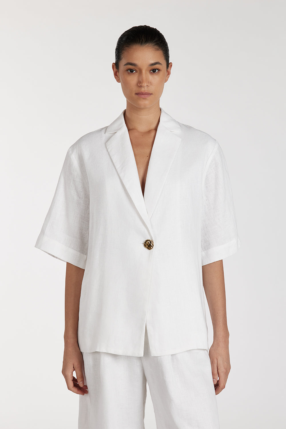 Nala 美品Relax over shirt White