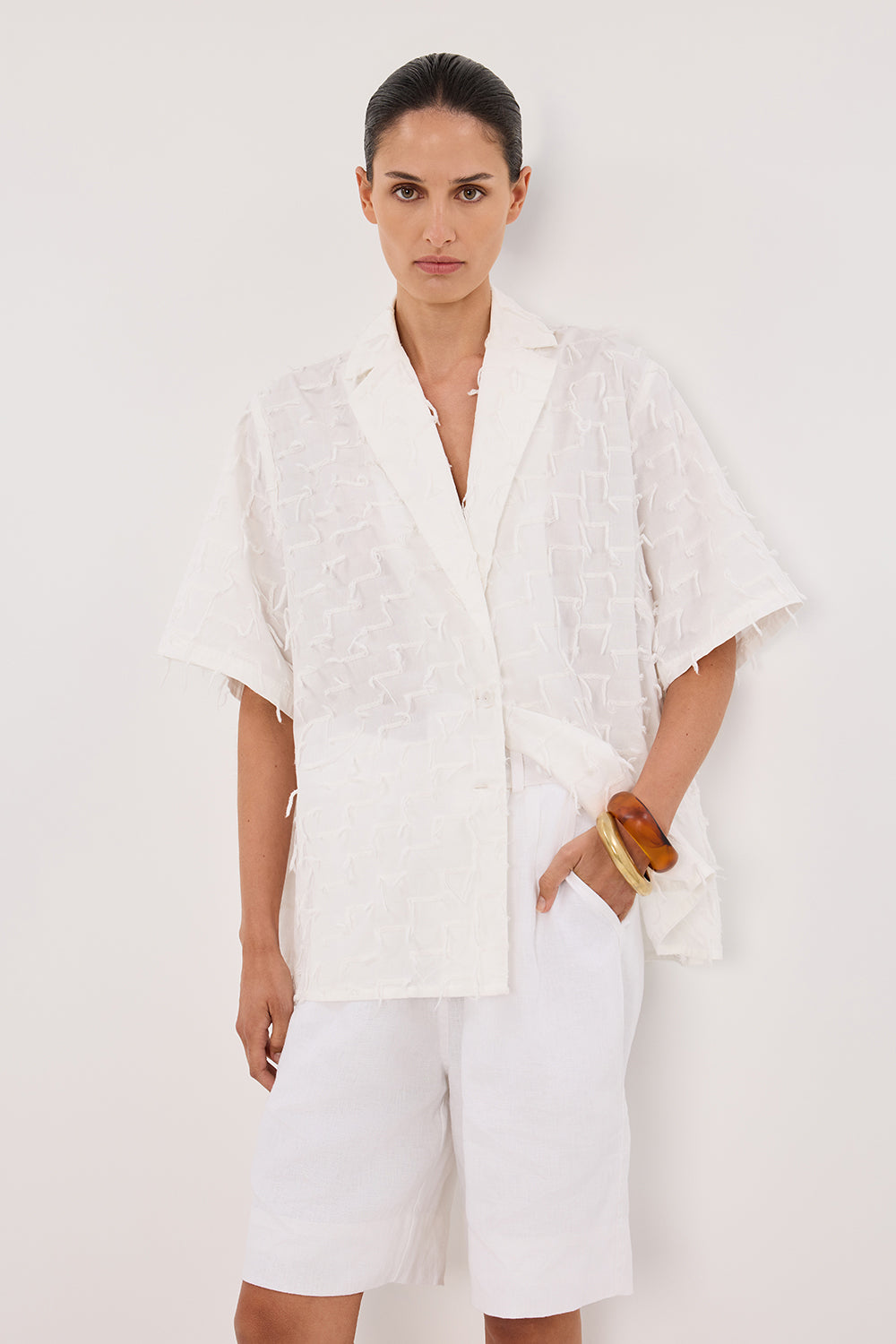 PALOMA WHITE COTTON SHIRT