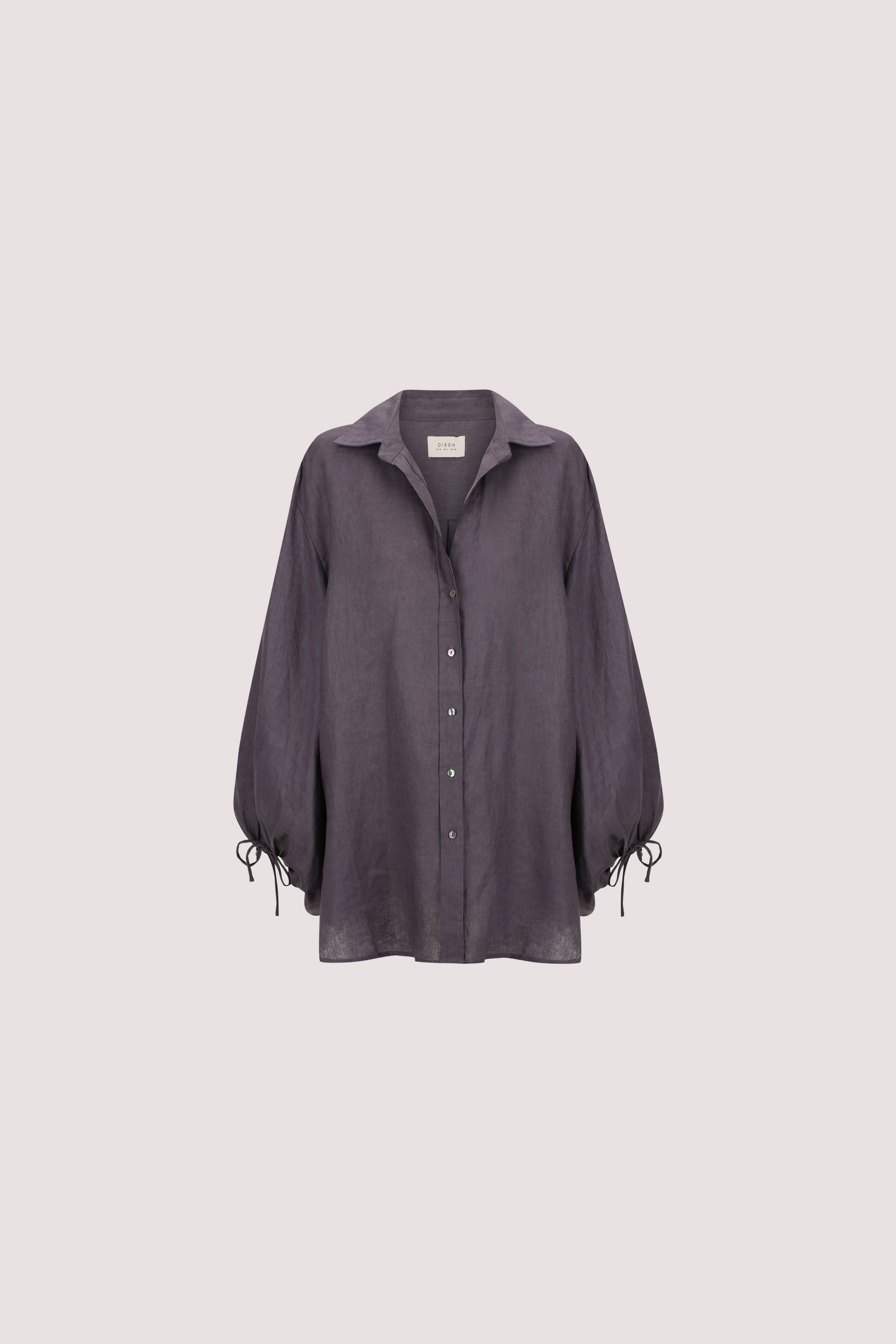CARLA WASHED INDIGO LINEN SHIRT – DISSH