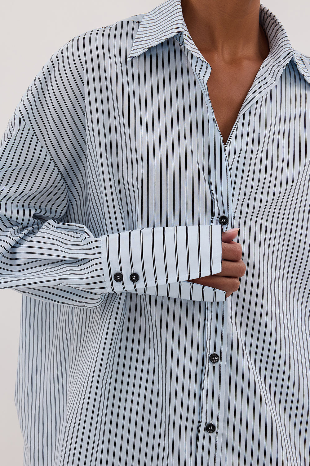 SABLE ICE BLUE SILK BLEND SHIRT