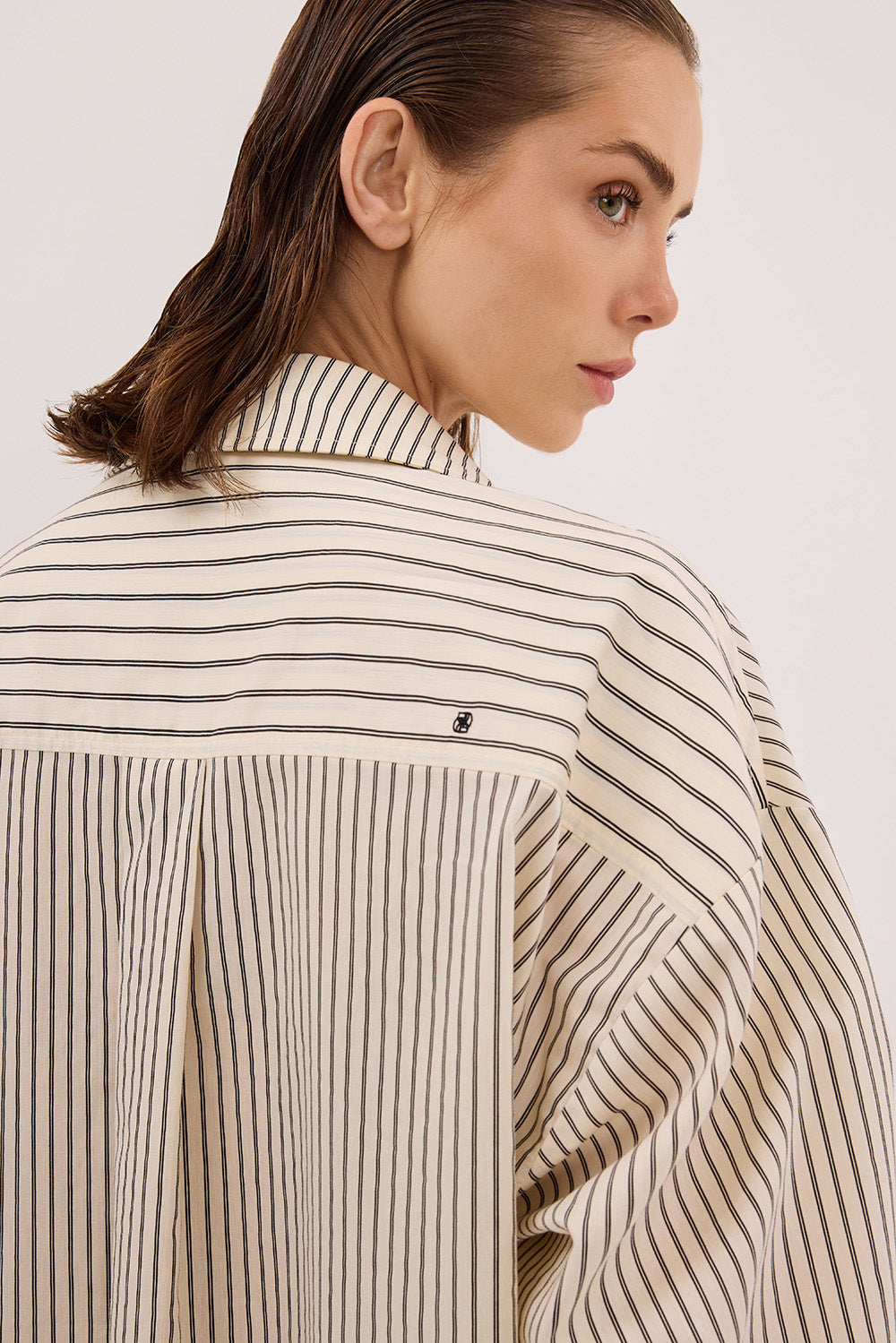 SABLE CREAM SILK BLEND SHIRT