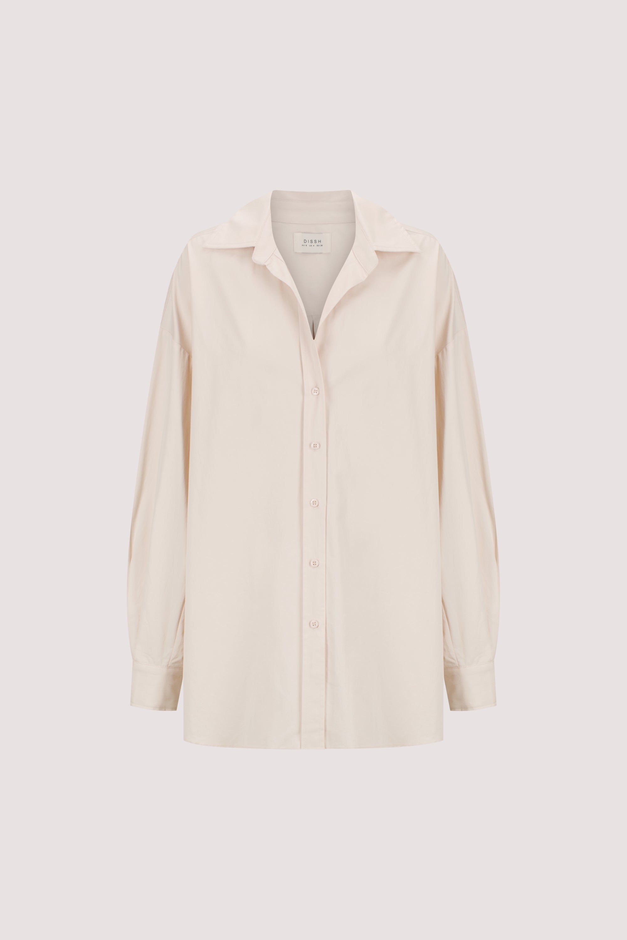 RAQUEL POWDER LONG SLEEVE COTTON POPLIN SHIRT