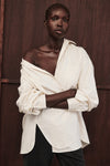 RHEA 2.0 CREAM OVERSIZED COTTON SHIRT