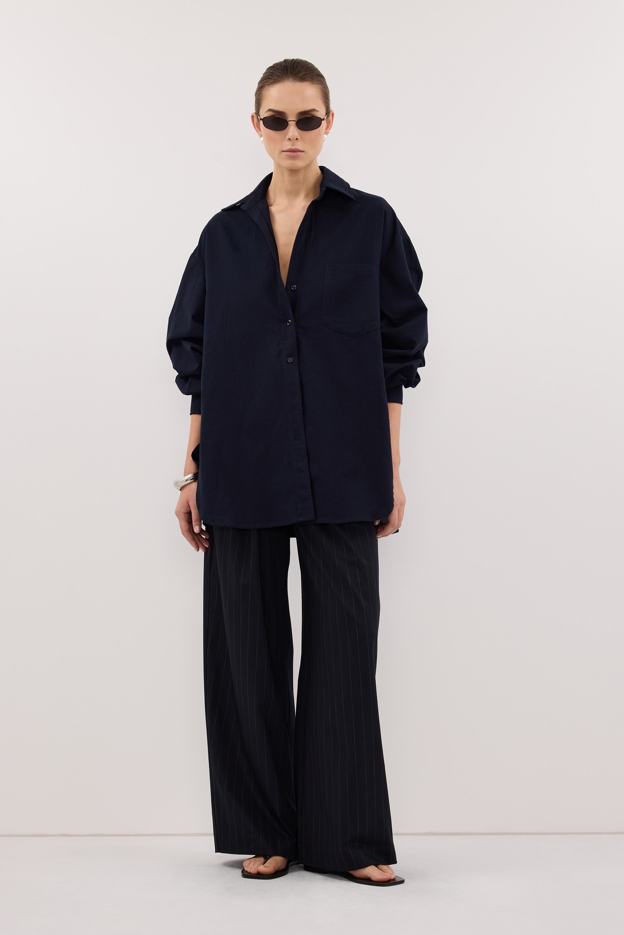 RHEA 2.0 INK OVERSIZED COTTON SHIRT