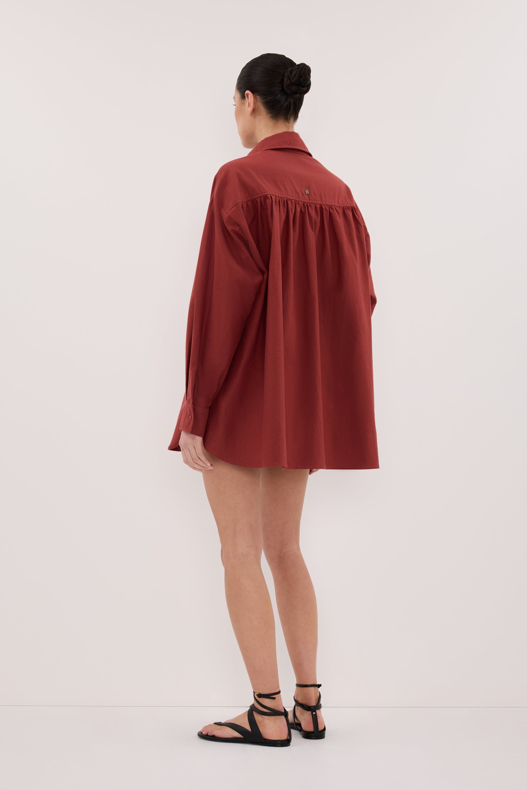 RHEA 2.0 SAHARA OVERSIZED COTTON SHIRT
