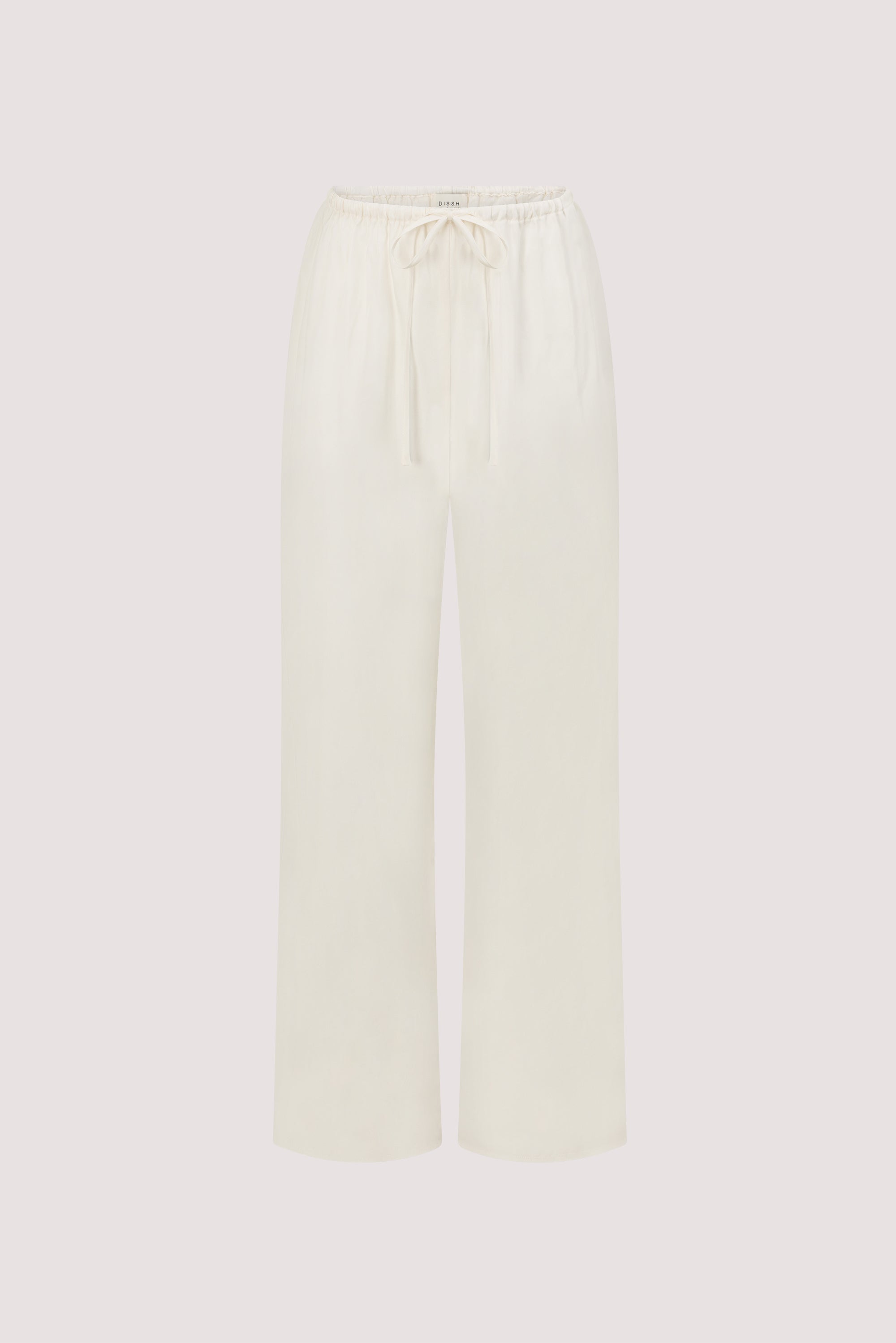 ADDIE WHITE CUPRO DRAWSTRING PANT