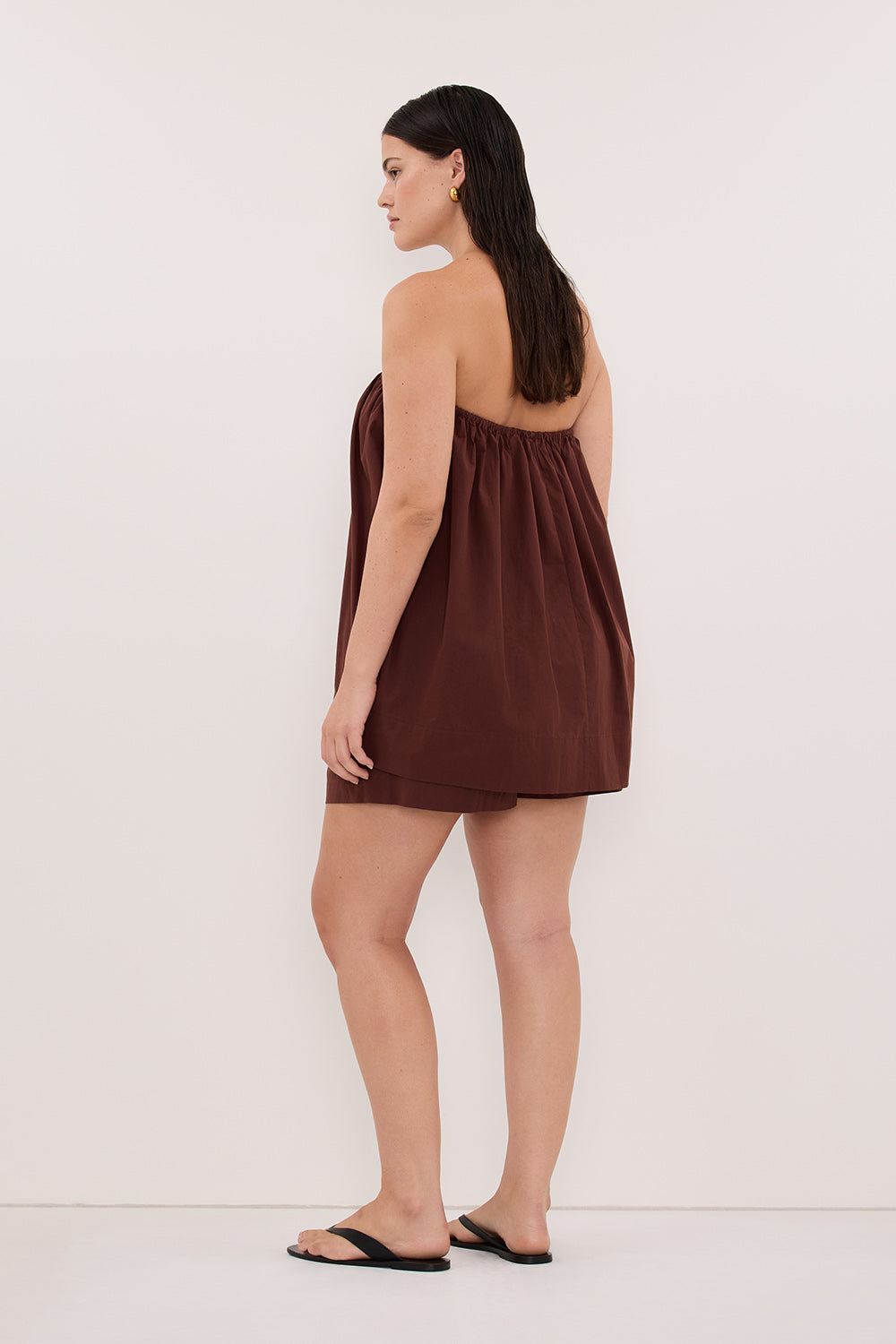 SOMMER CINNAMON POPLIN TOP – DISSH