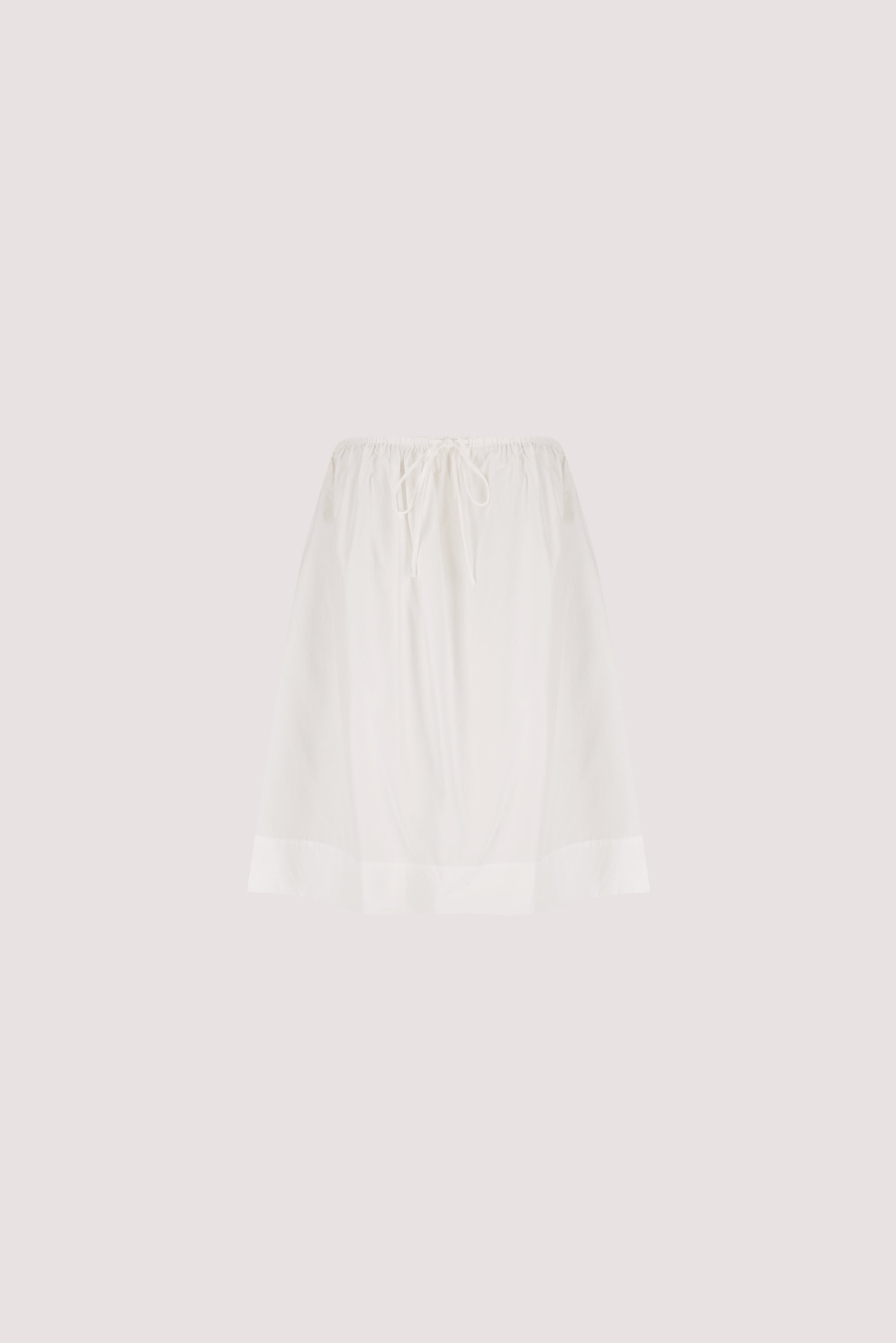 SOMMER WHITE STRAPLESS POPLIN TOP