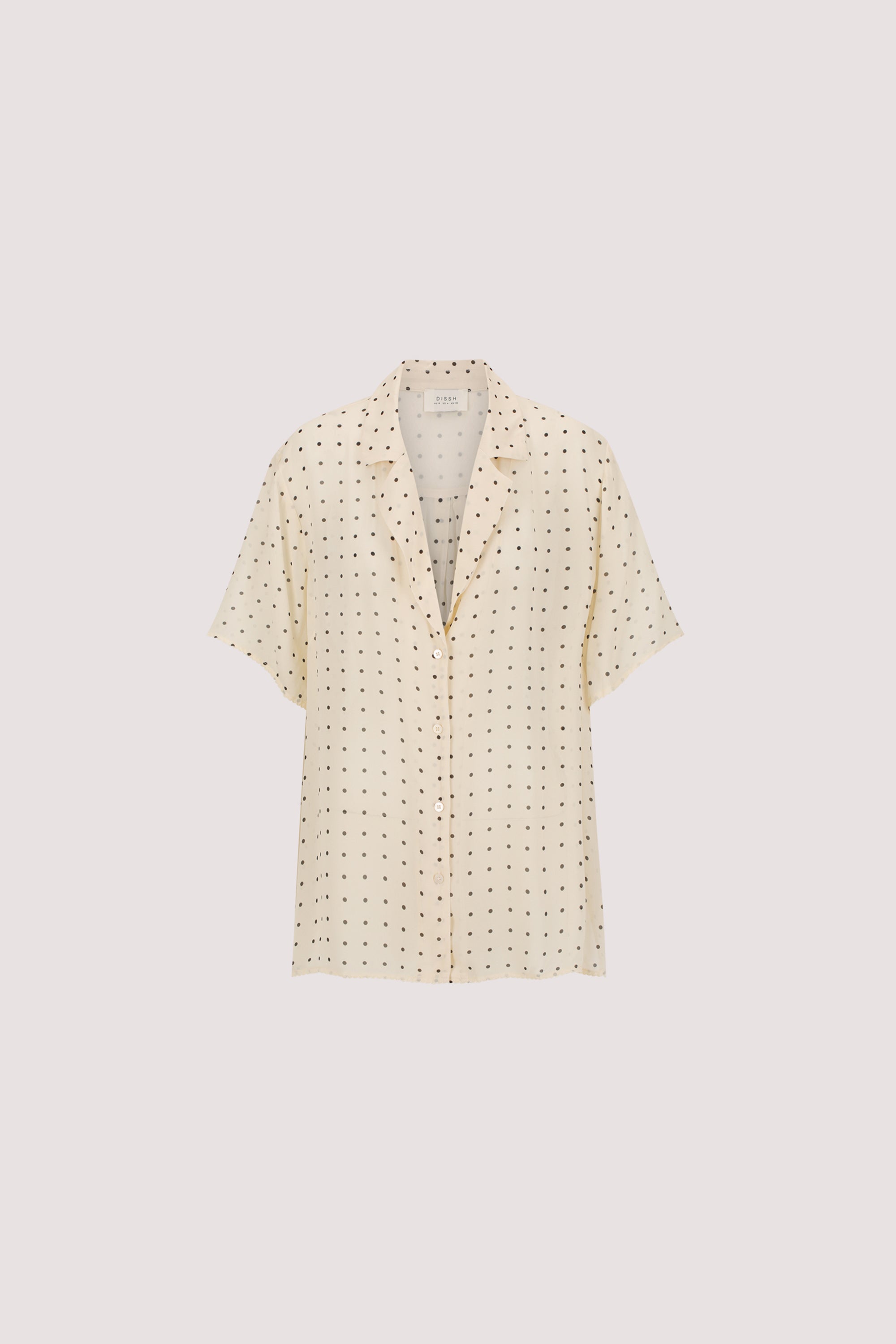 VANESSA SANDSTONE OVERSIZED SHORT SLEEVE RESORT SHIRT