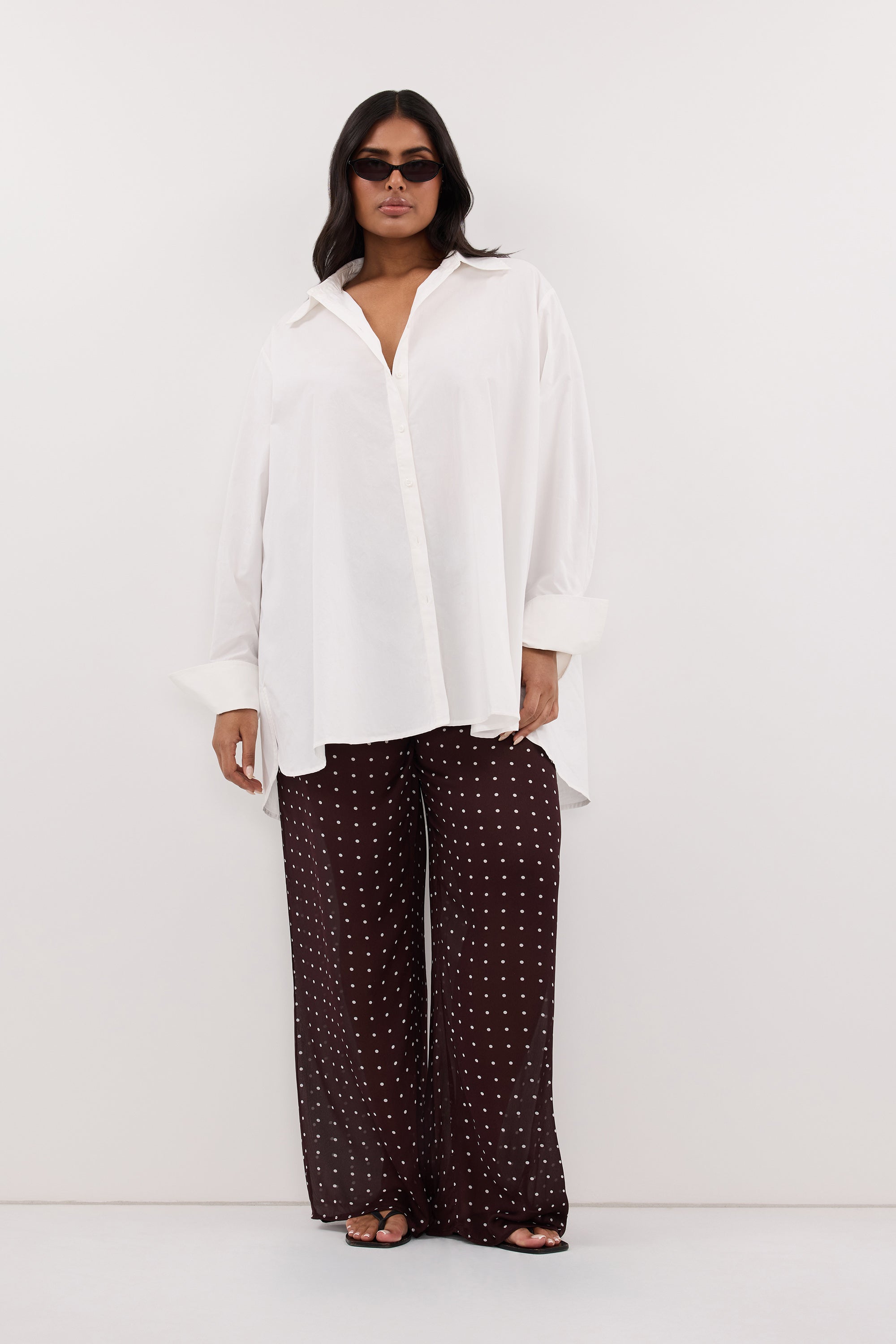 RAE WHITE LIGHT WEIGHT COTTON SHIRT