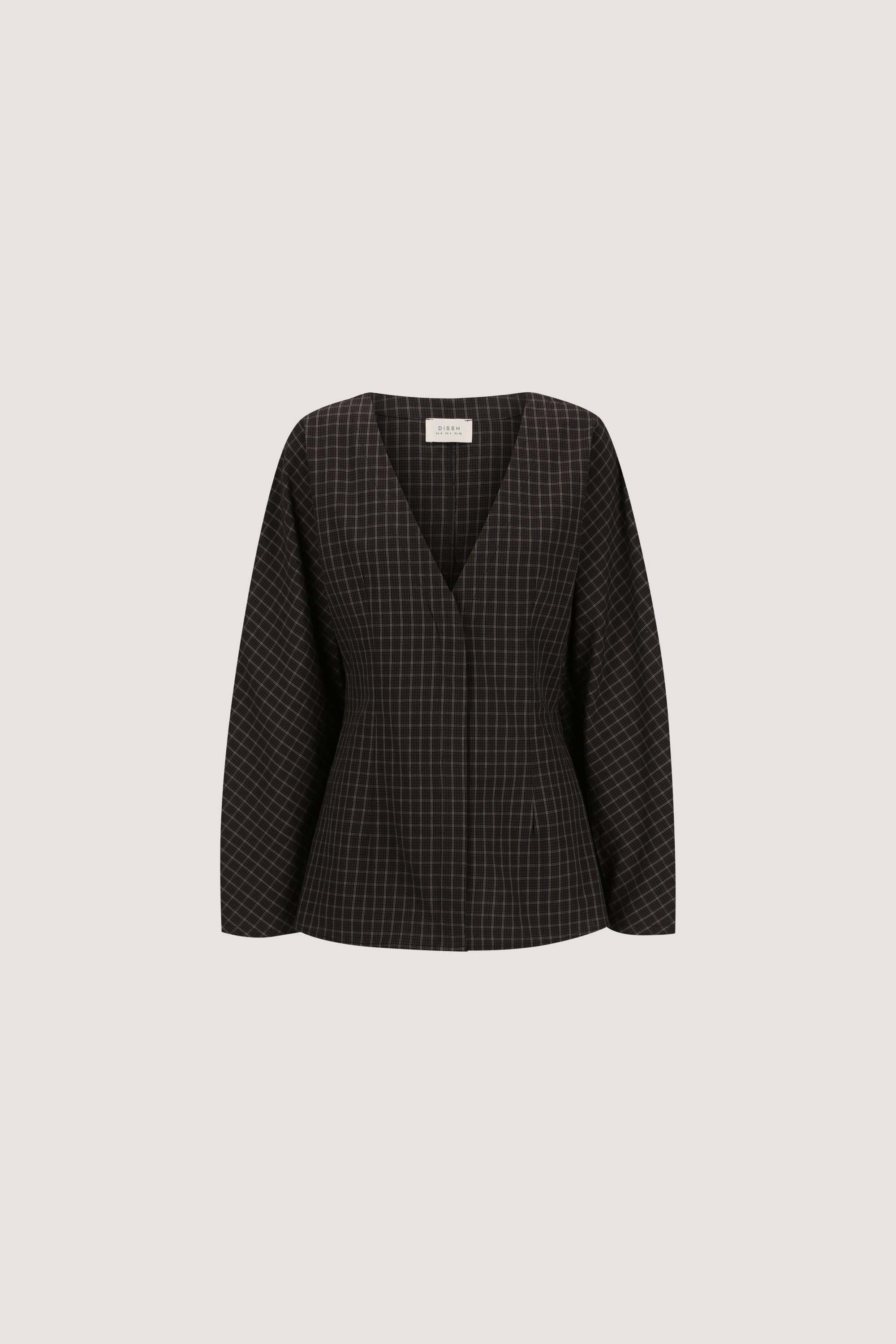 TOVA INK CHECK FITTED SHIRT