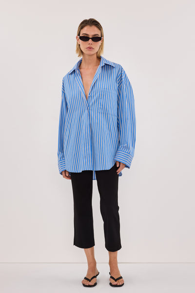 MISHA AZURE STRIPE SHIRT – DISSH