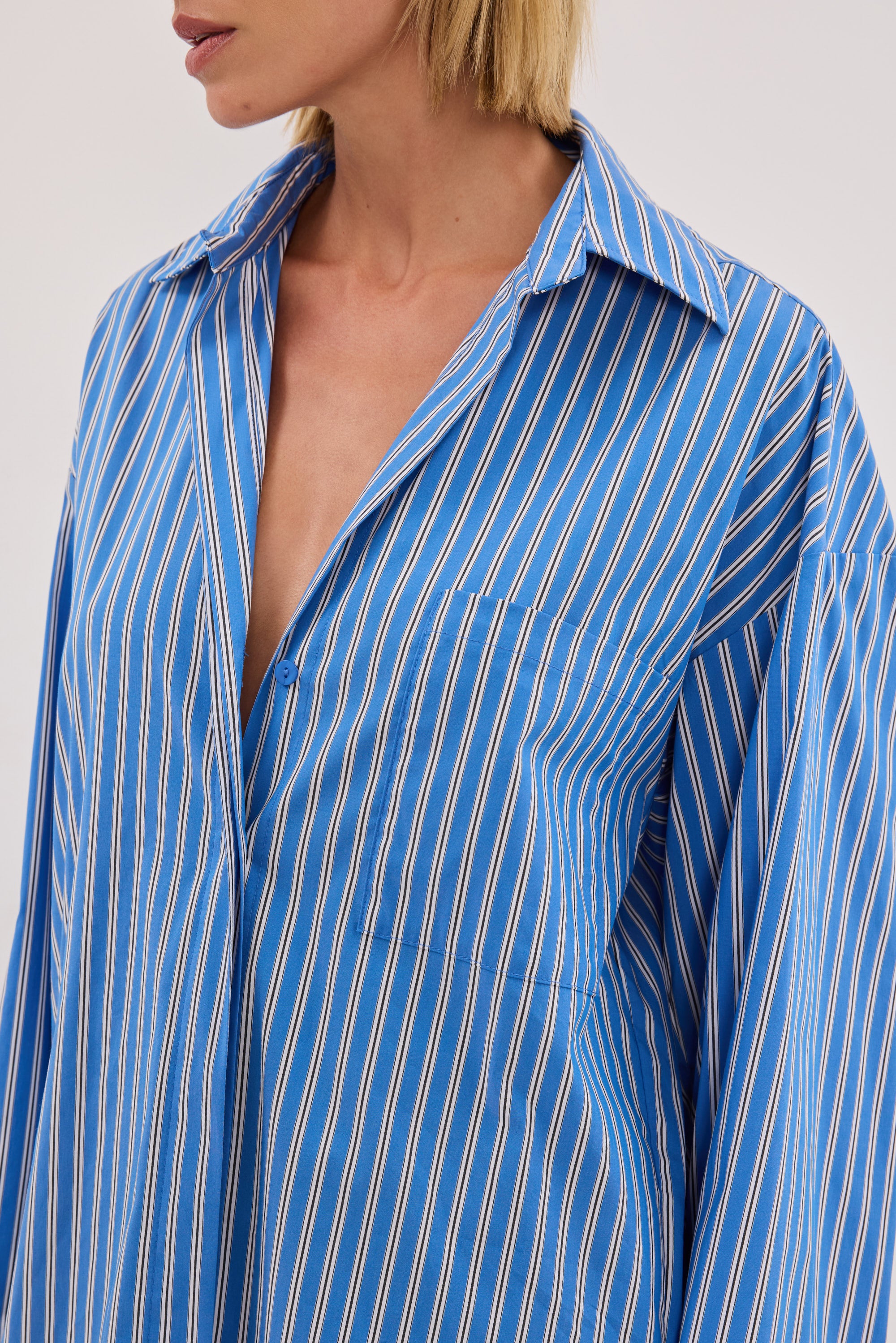 MISHA AZURE STRIPE SHIRT – DISSH