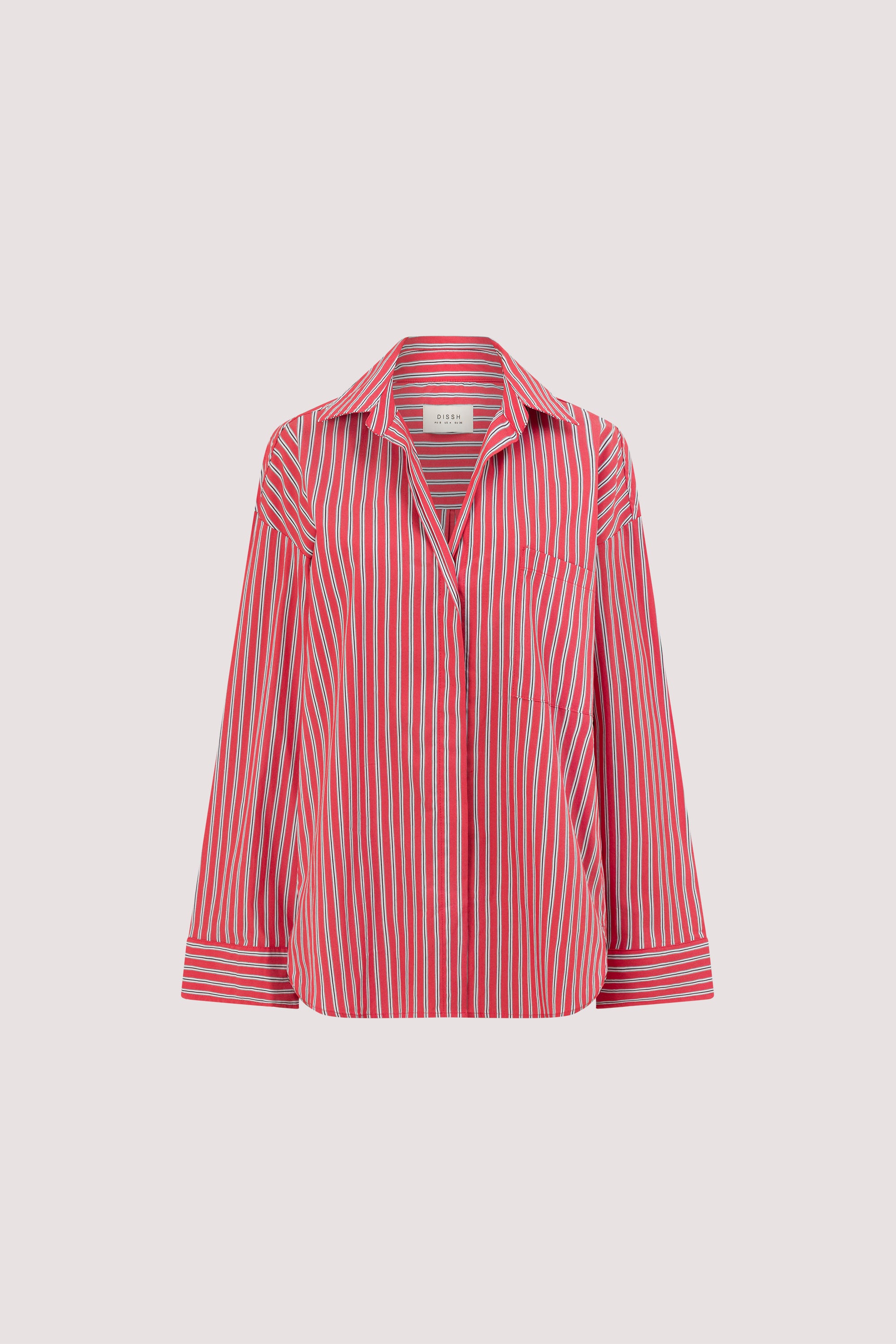 MISHA RED STRIPE SHIRT