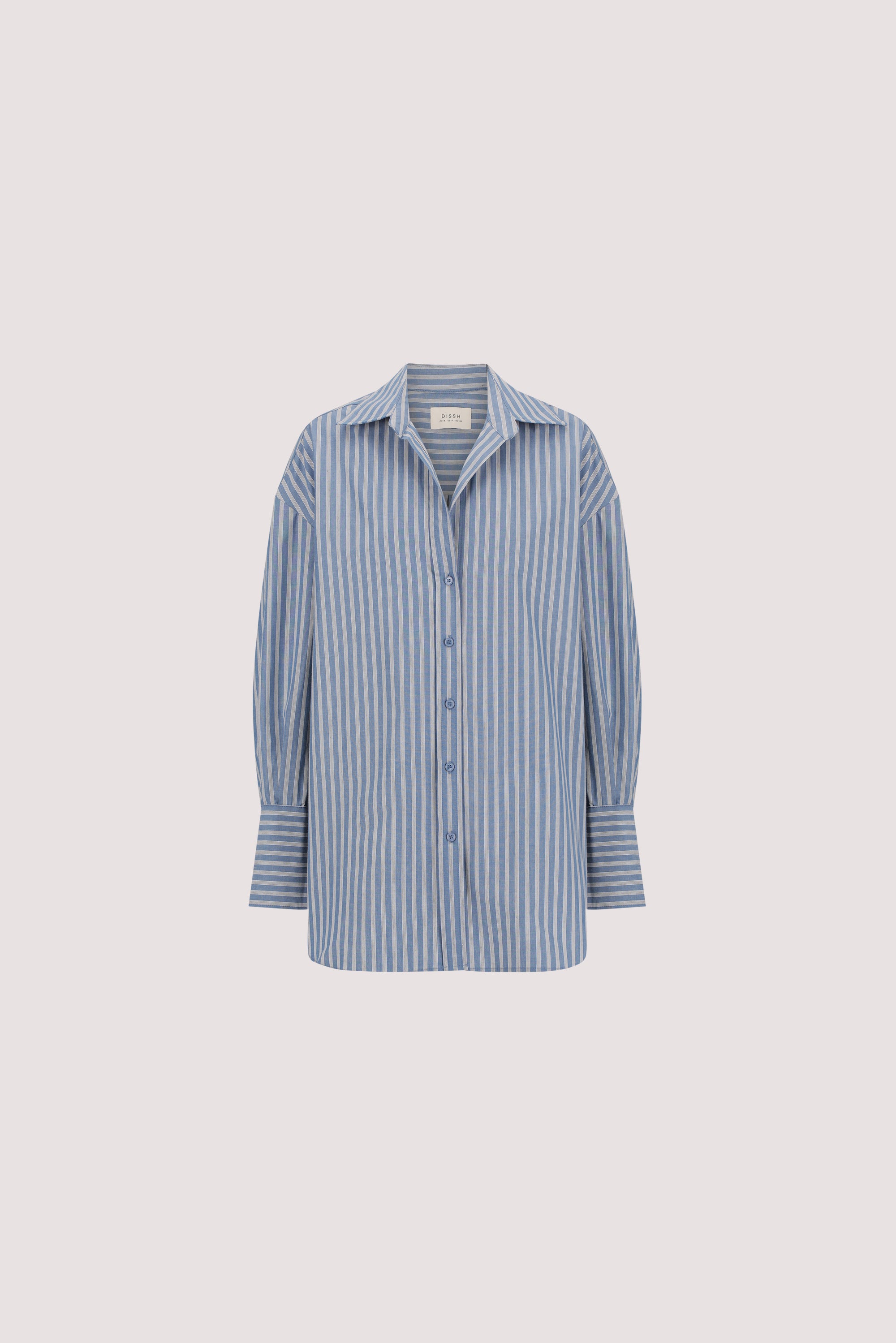 GRACIE LONG SLEEVE BLUE STRIPE SHIRT