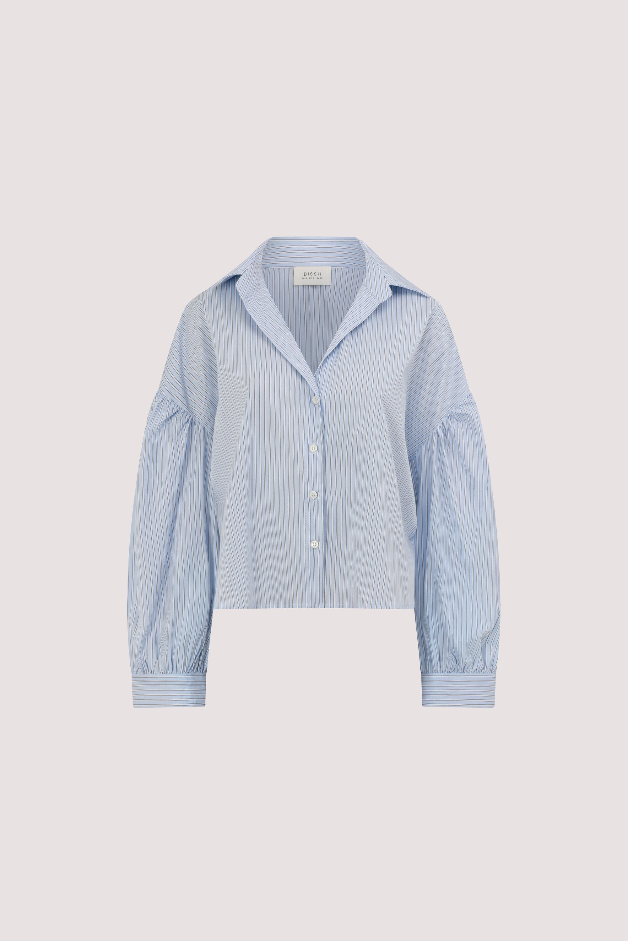 BERNICE BLUE STRIPE COTTON BLEND SHIRT