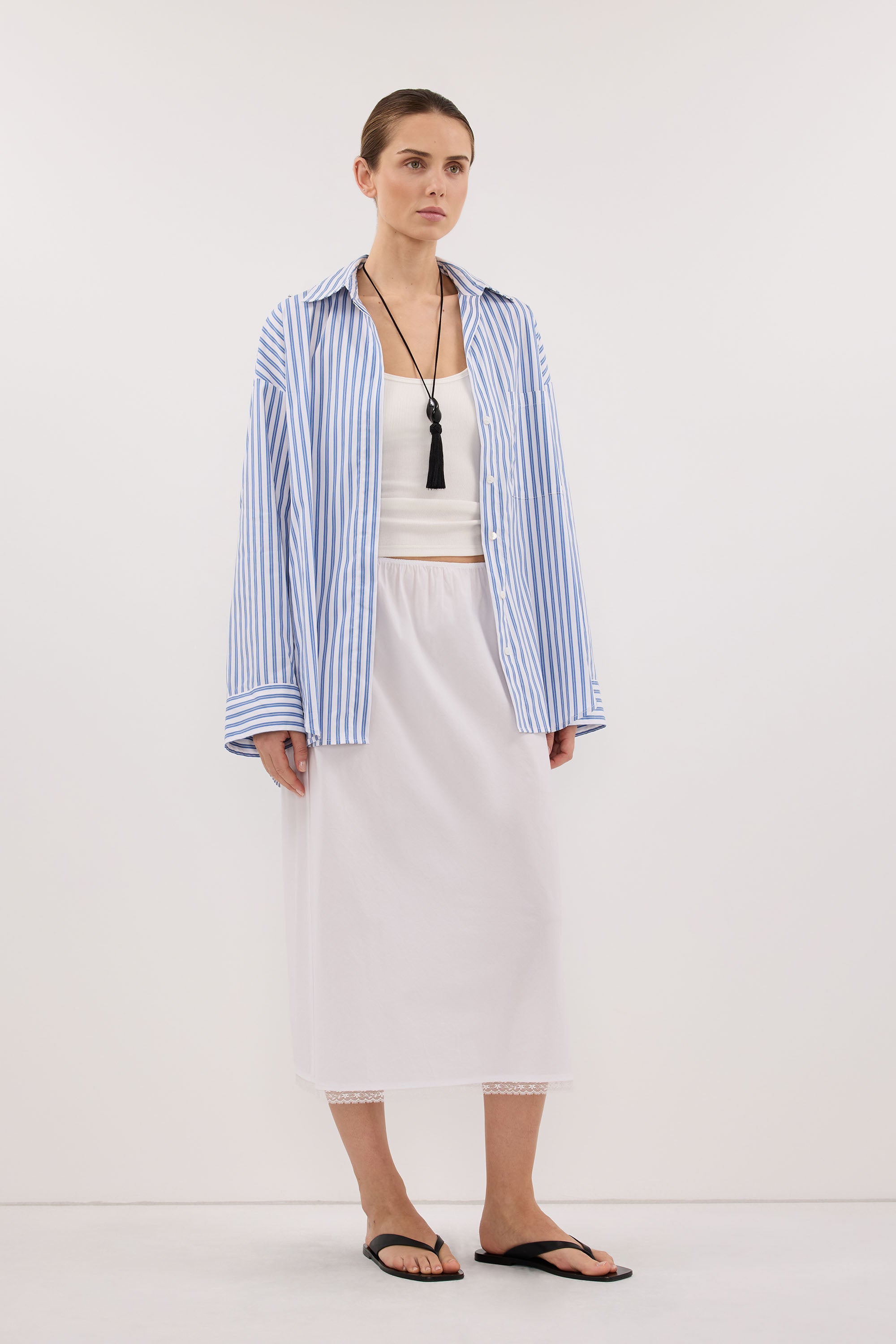 TALISE BLUE STRIPE SHIRT – DISSH