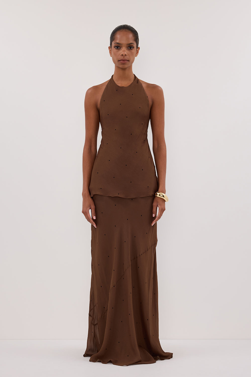 MELROSE FONDANT HALTER TOP