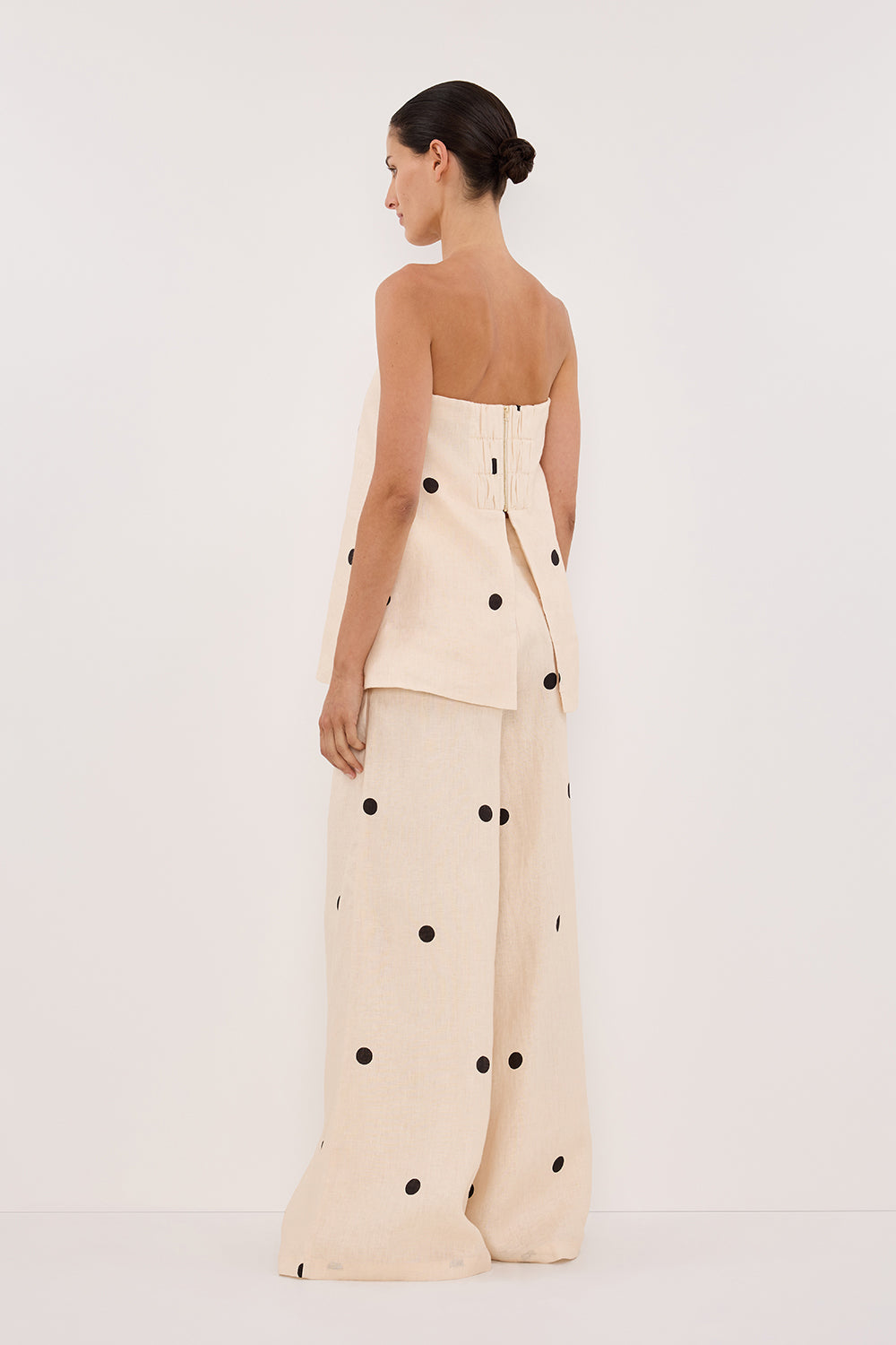 BEVERLY CREAM SPOT STRAPLESS TOP DISSH BEVERLY CREAM SPOT STRAPLESS TOP DISSH