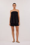 ARTIE BLACK RAMIE STRAPLESS TOP