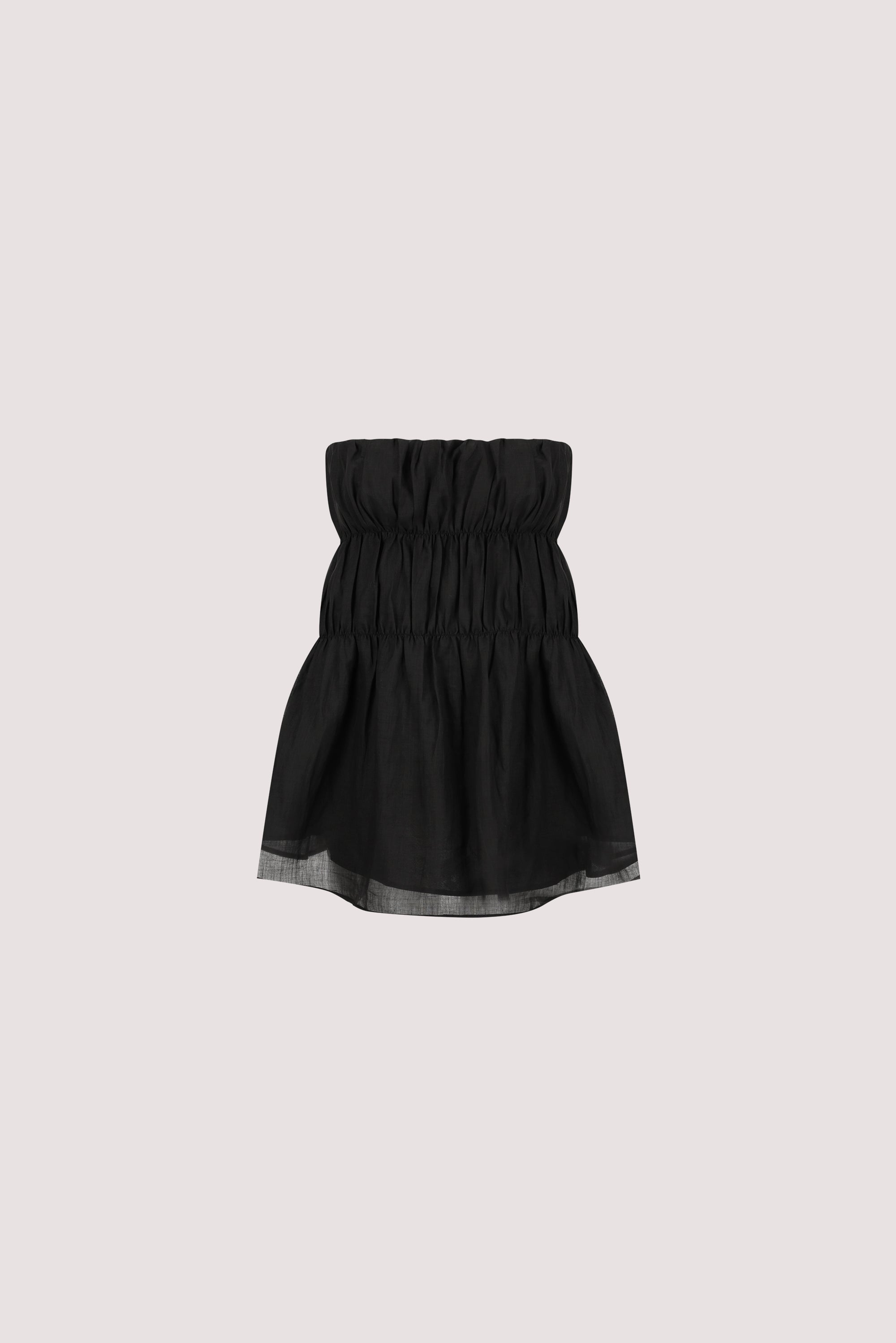 ARTIE BLACK RAMIE STRAPLESS TOP