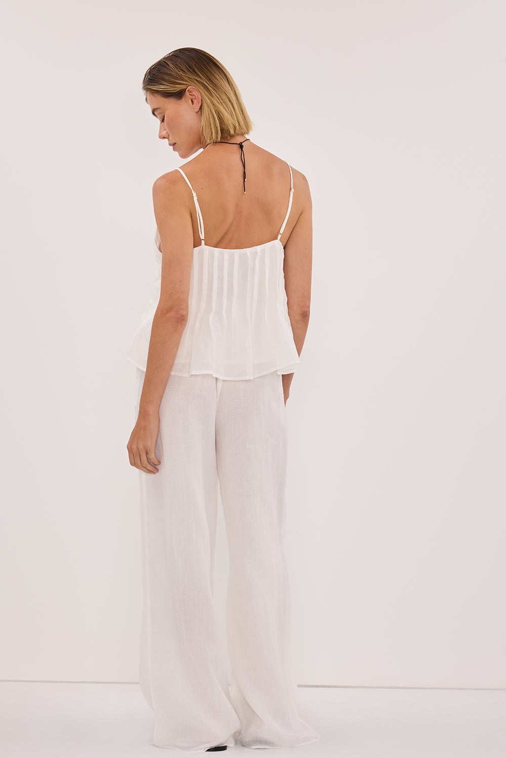 TAHLIA WHITE RAMIE TOP
