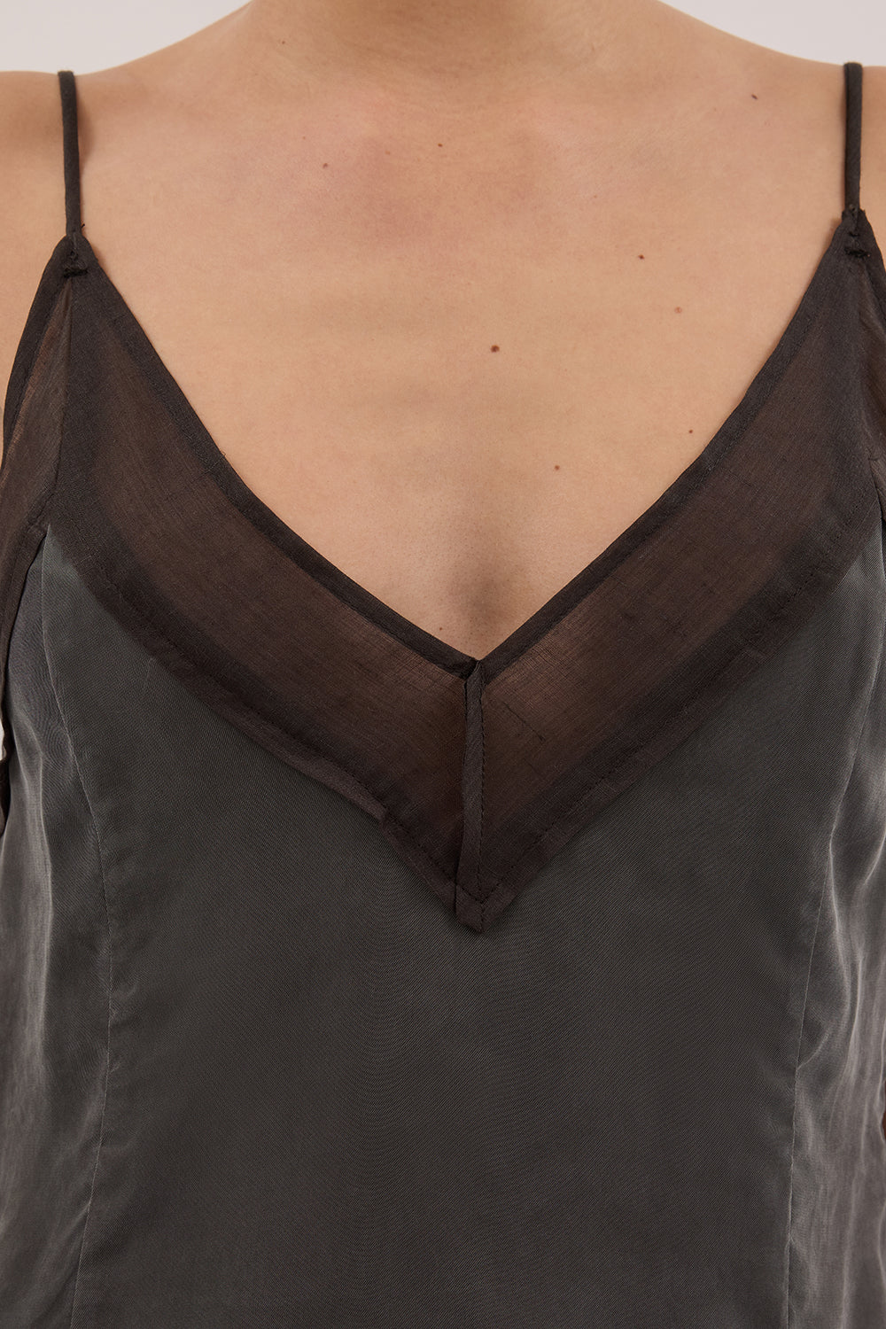 MAYA PETROL CUPRO RAMIE CAMI TOP