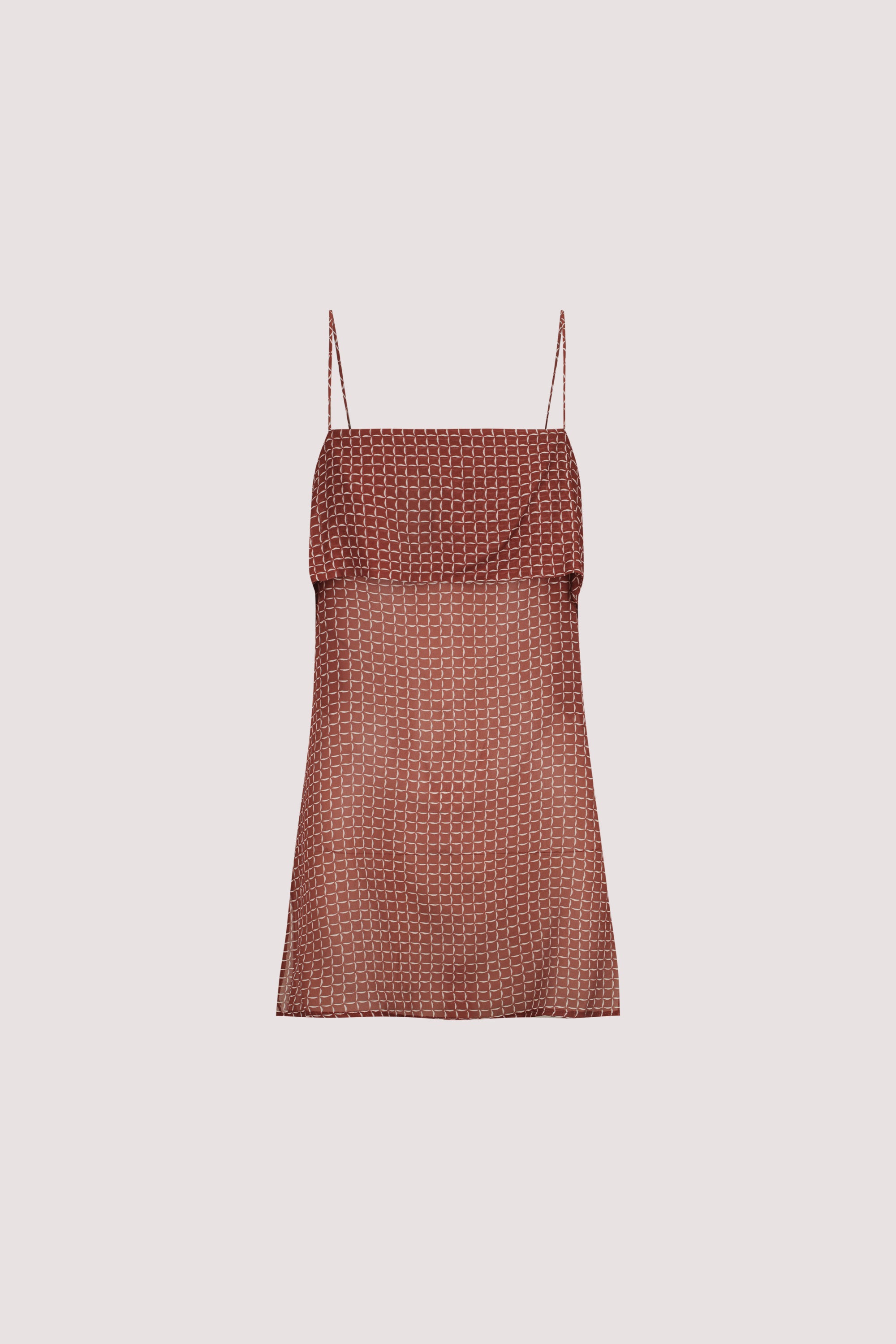 TIA SAHARA SLEEVELESS MICRO CHECK CAMI TOP