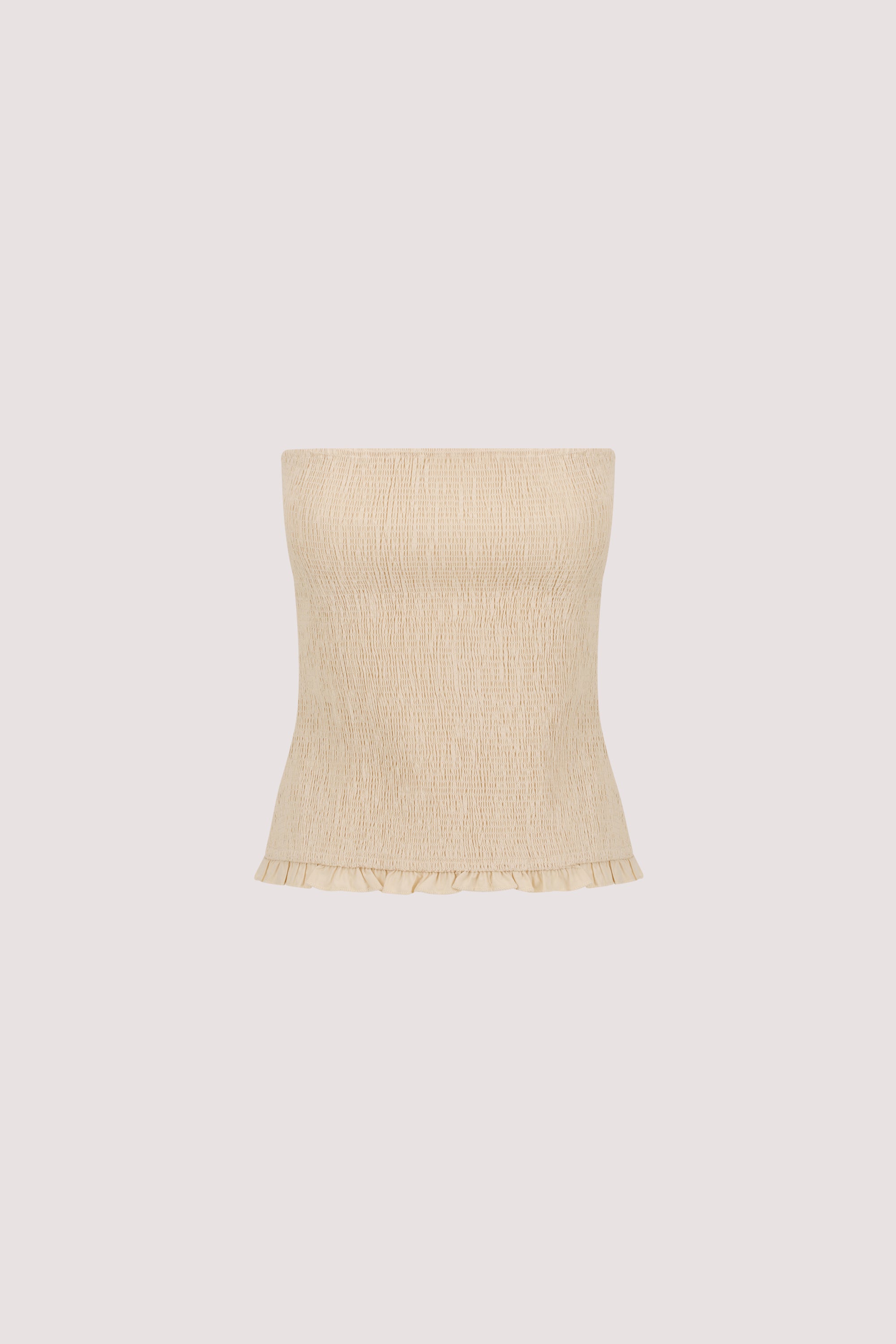 EDIE STONE STRAPLESS COTTON TOP