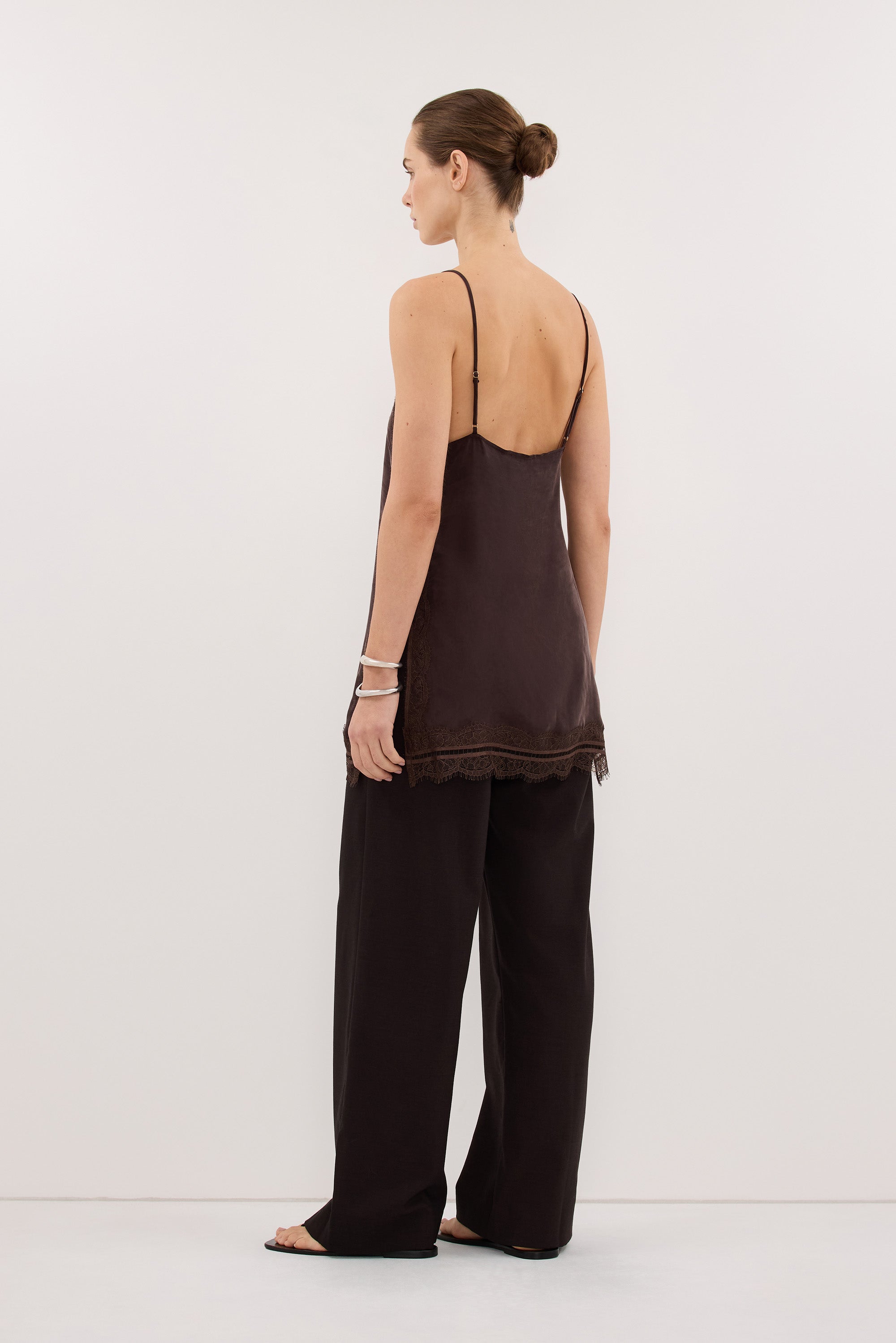 ANDREA PLUM CHOC CUPRO TOP – DISSH