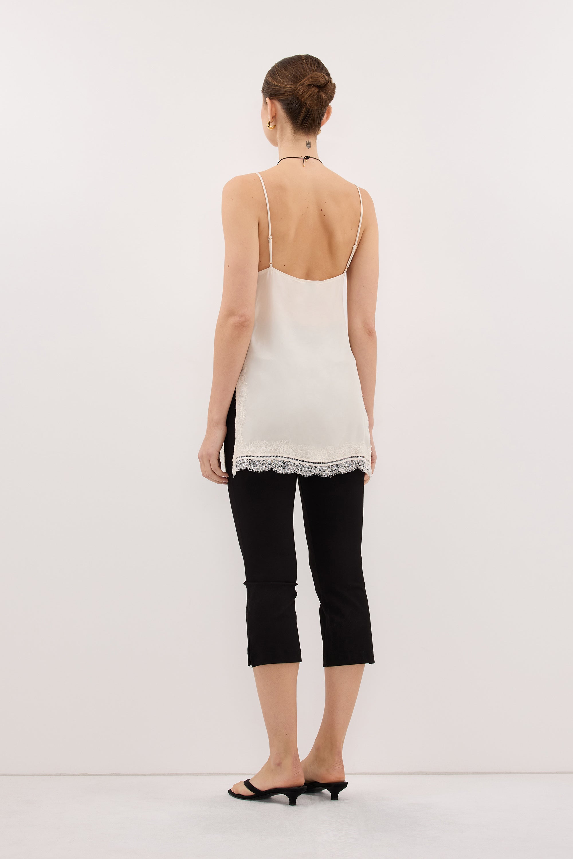 ANDREA SANDSTONE CUPRO LACE TOP – DISSH