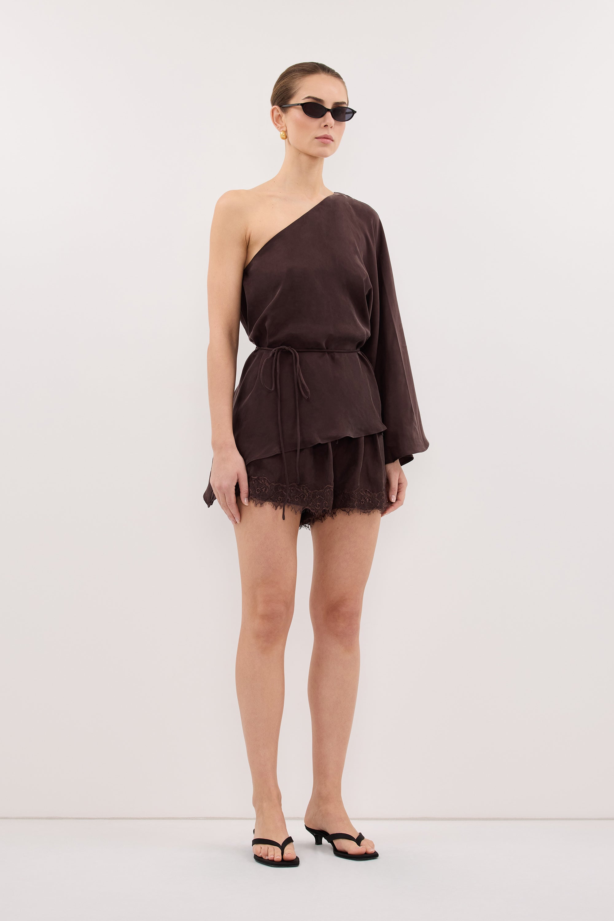 RODEO PLUM CHOC CUPRO ASYM TOP