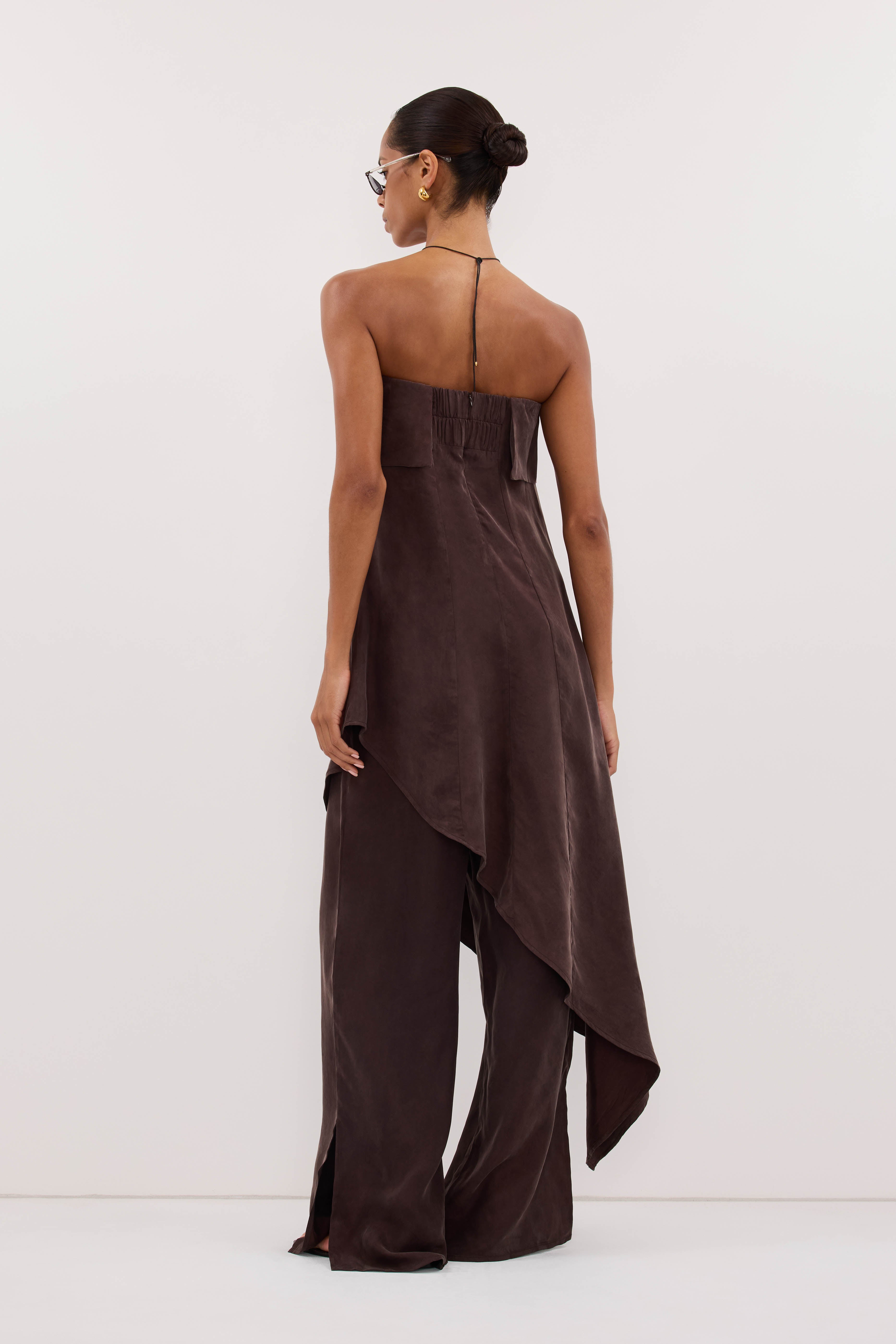 トップス amizoS VENUS PLUM CHOC CUPRO ASYM TOP – DISSH