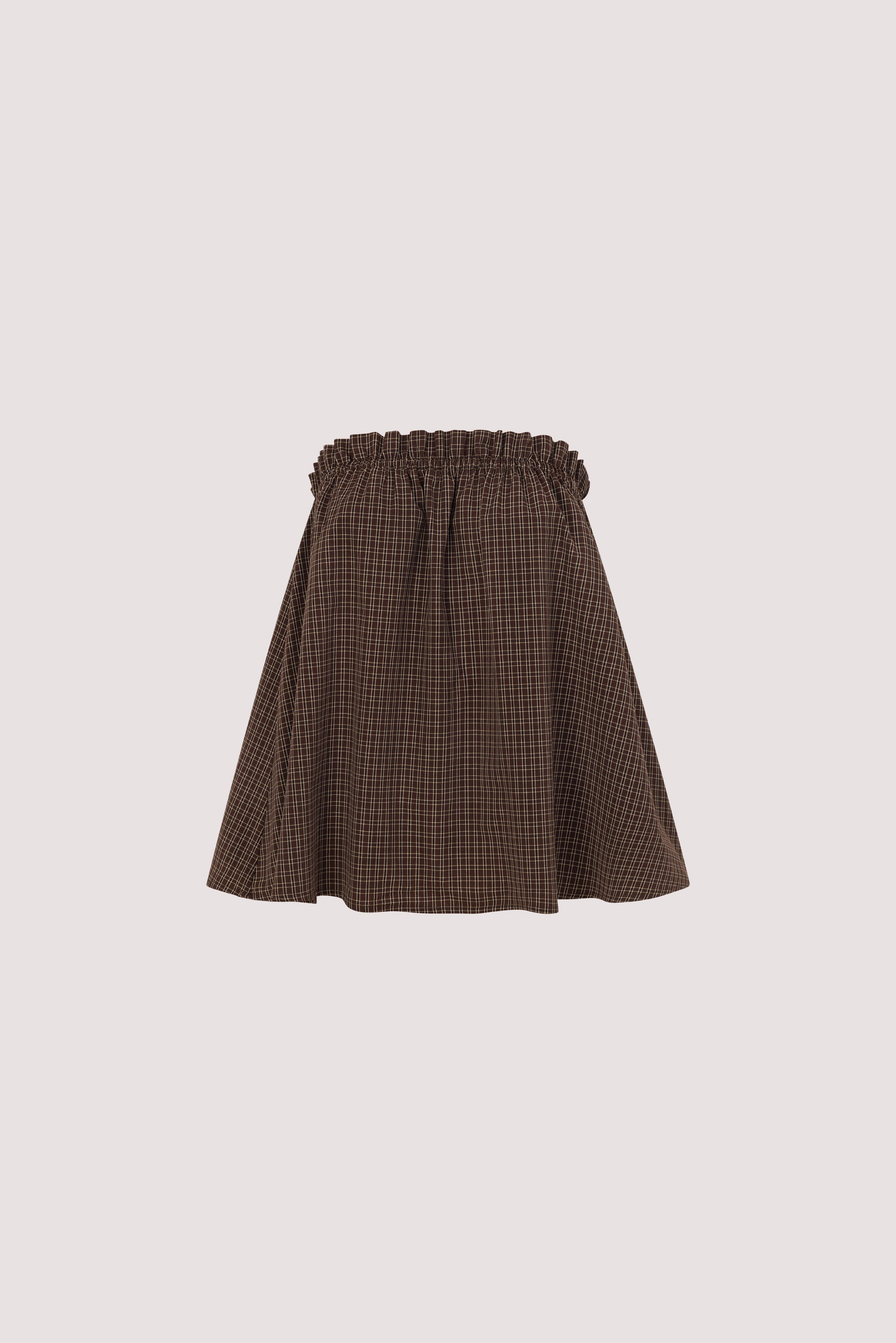 MARA CHOC CHECK COTTON TOP