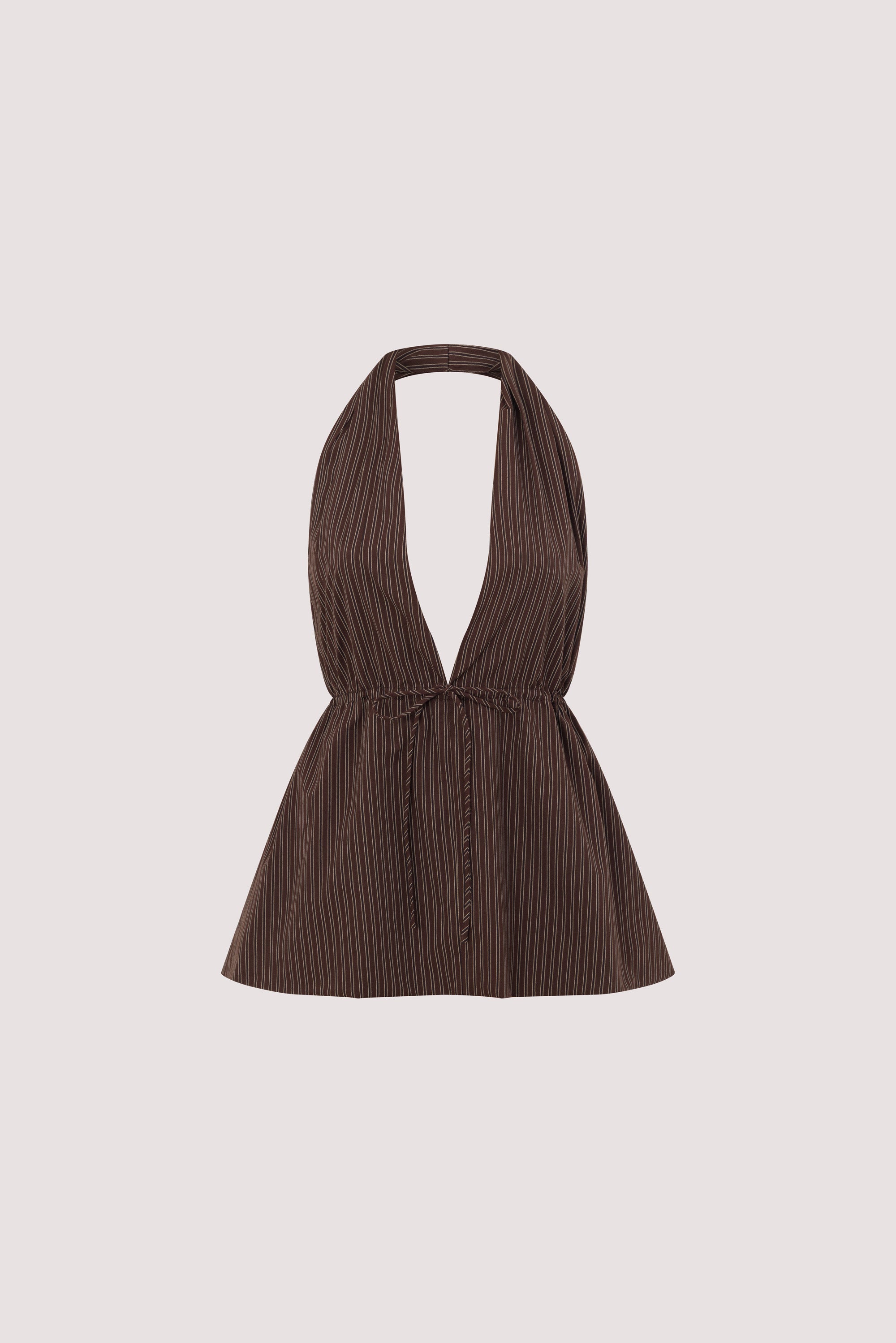 SOLACE CHOC STRIPE COTTON TOP