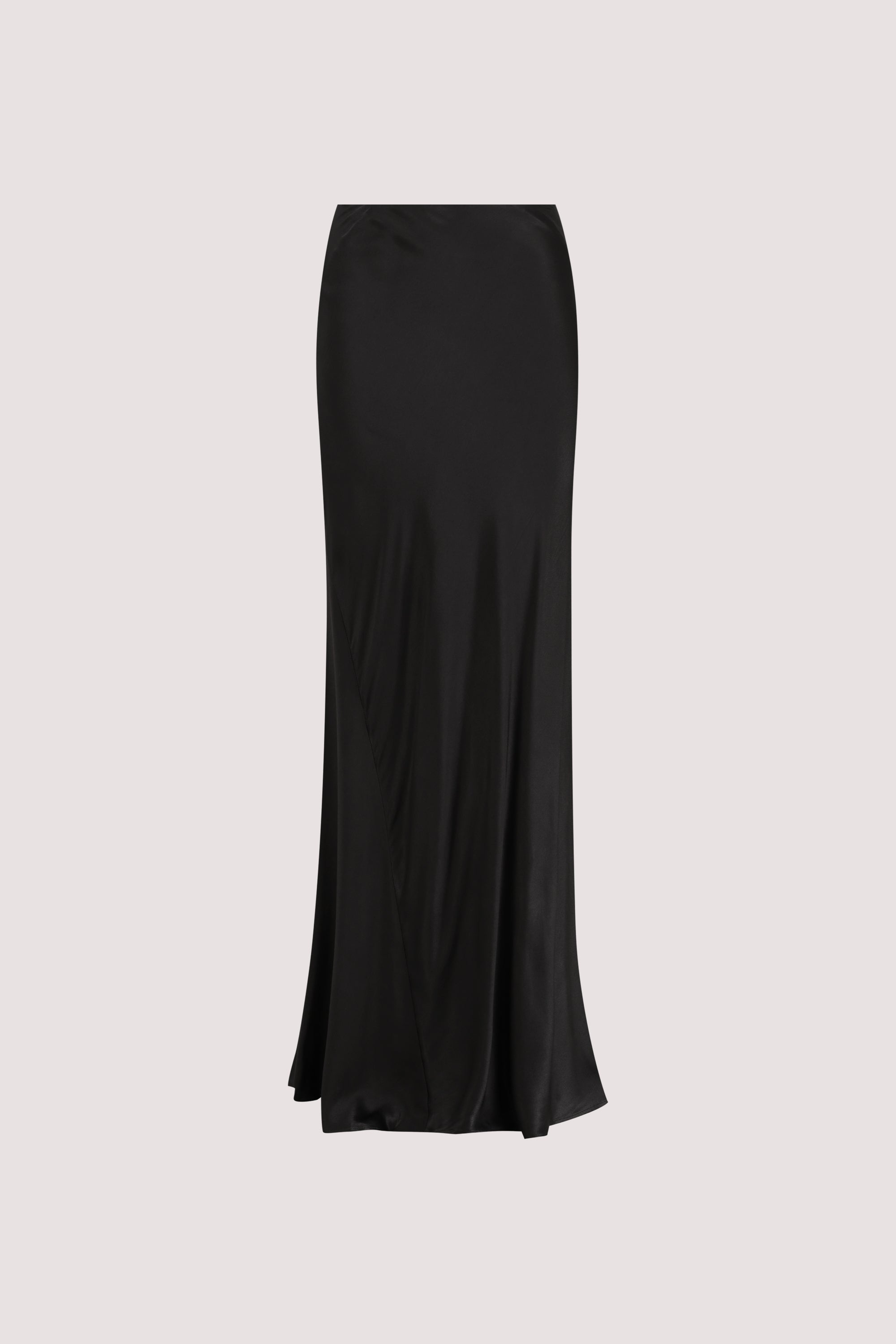 CHARLI BLACK SATIN MAXI SKIRT