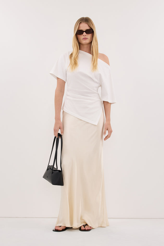 Charm Xrysi Saten Foysta Foystes Skirts Charm Gold Satin Skirt main image 1