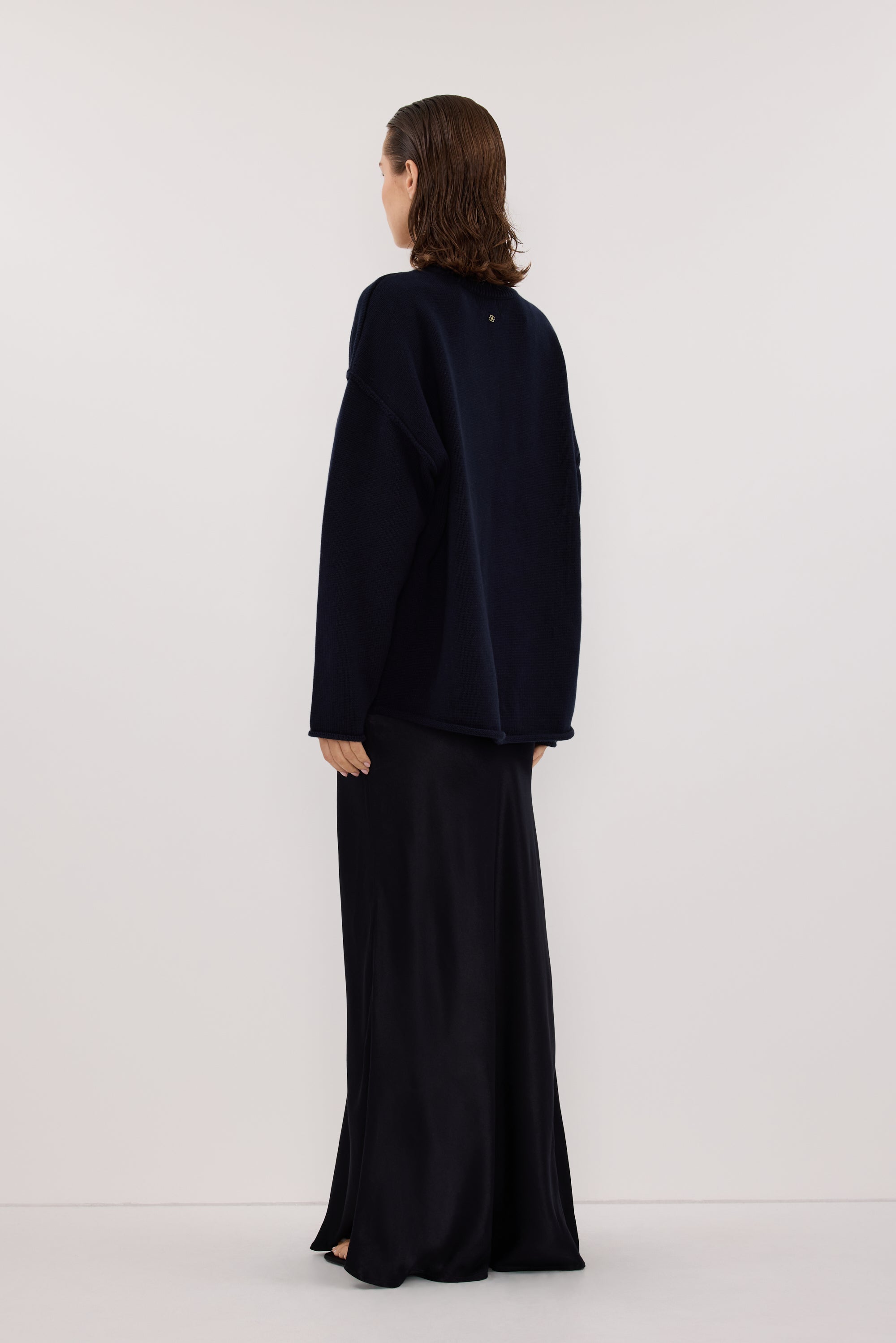 CHARLI INK SATIN MAXI SKIRT