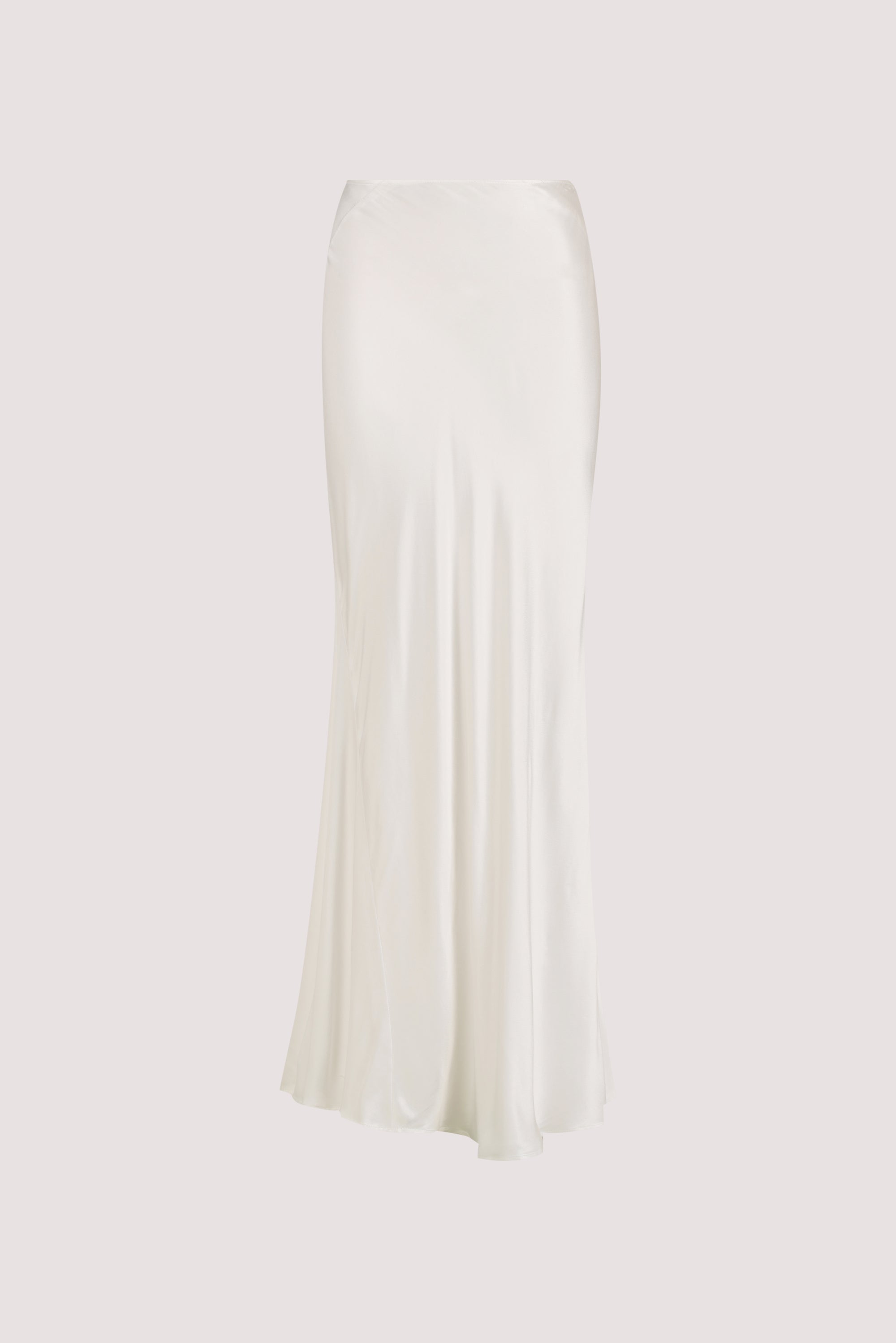 CHARLI WHITE SATIN MAXI SKIRT
