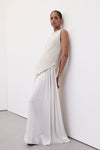 COLLINS CHALK SILK SKIRT - PRE ORDER