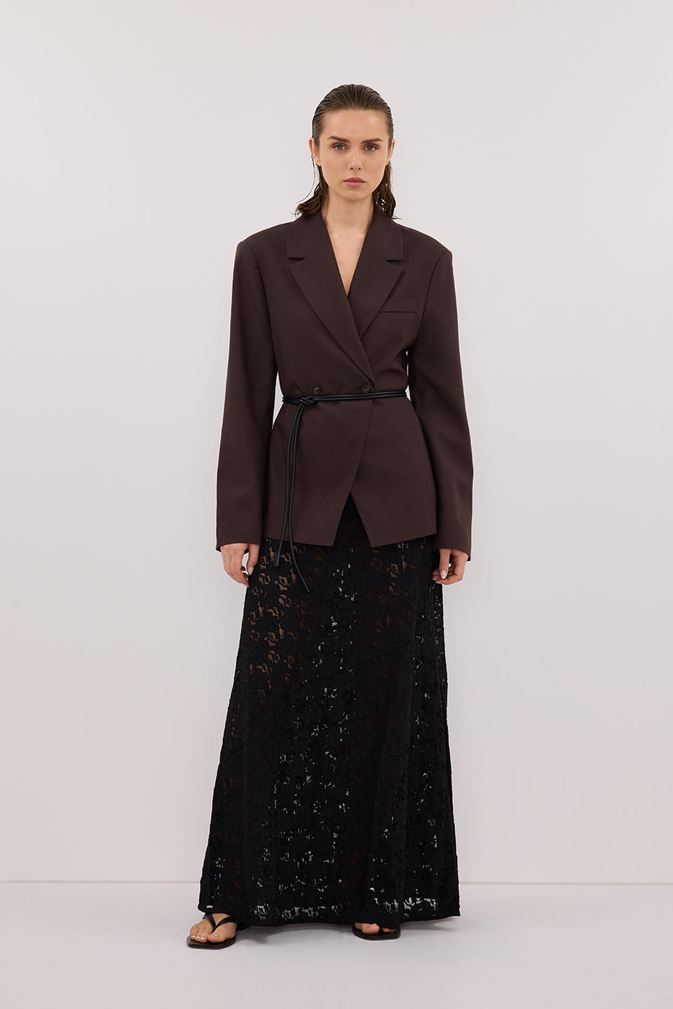 LOULA BLACK LACE SKIRT