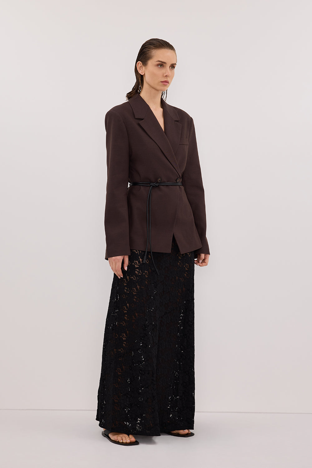 LOULA BLACK LACE SKIRT